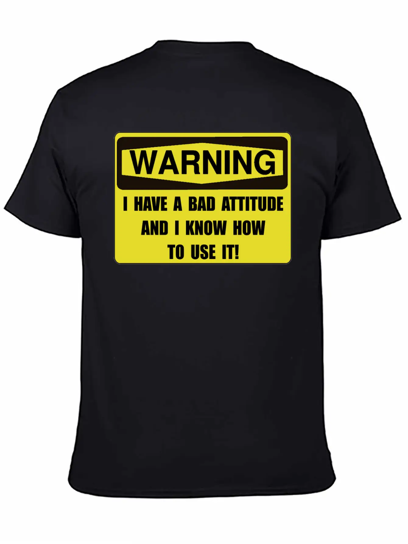 Attitude Warning Breathable Soft Cotton T-Shirt – Timeless Casual Look