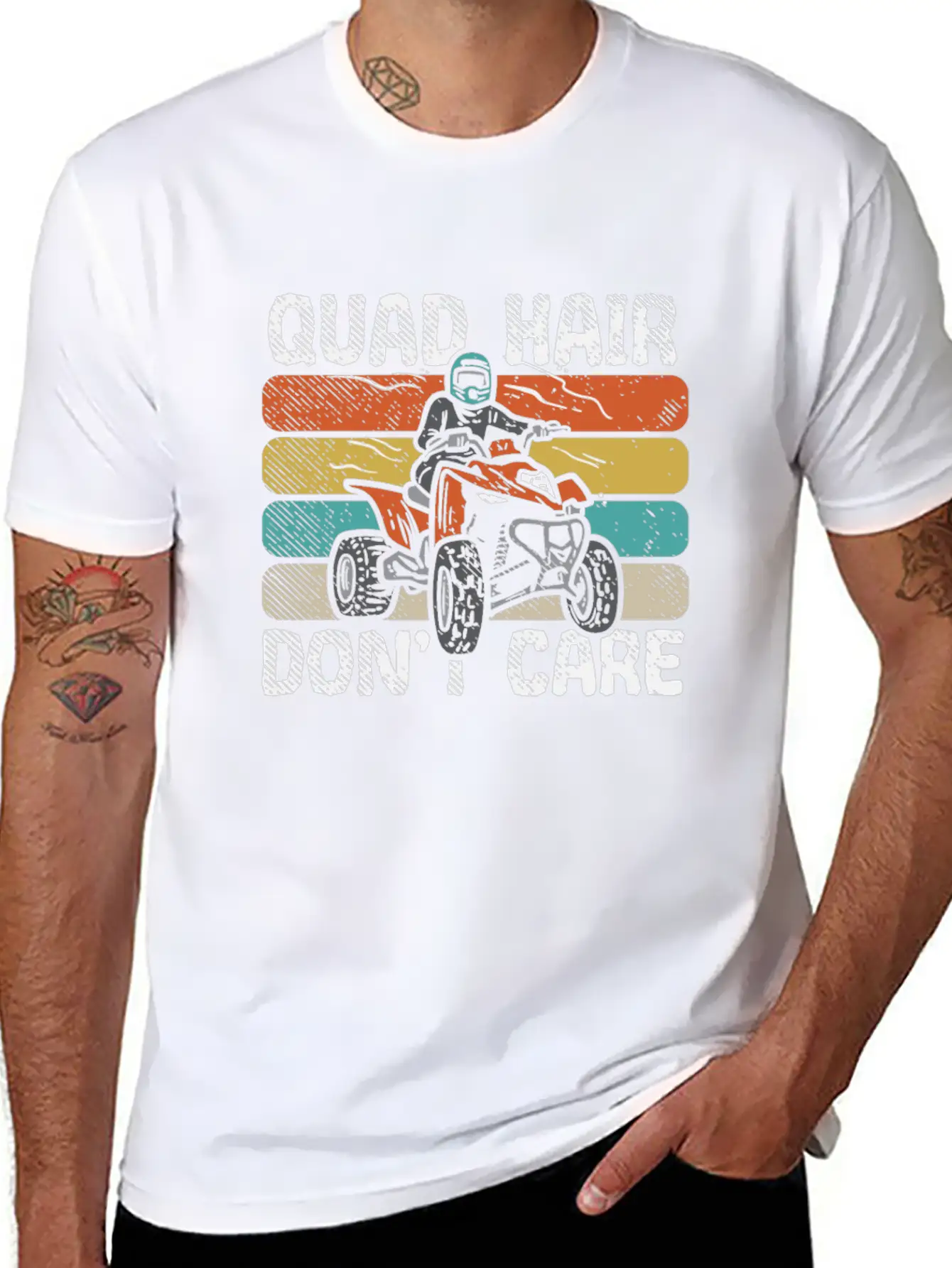ATV Racers Mud Bogging Quad Bikers Off Roads Unisex Short Sleeve Soft Cotton T-Shirt – Casual Everyday Wear