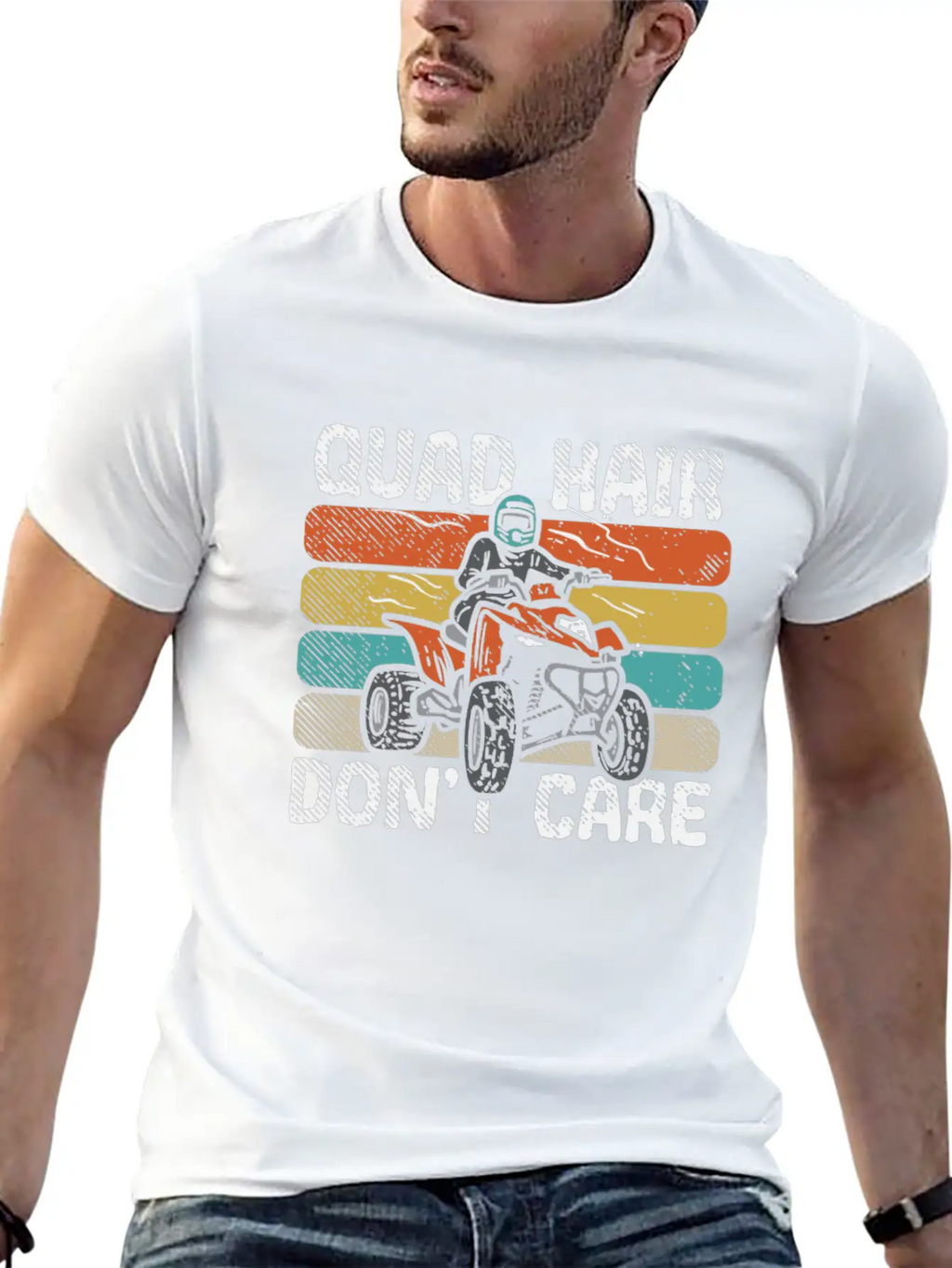 ATV Racers Mud Bogging Quad Bikers Off Roads Unisex Short Sleeve Soft Cotton T-Shirt – Casual Everyday Wear