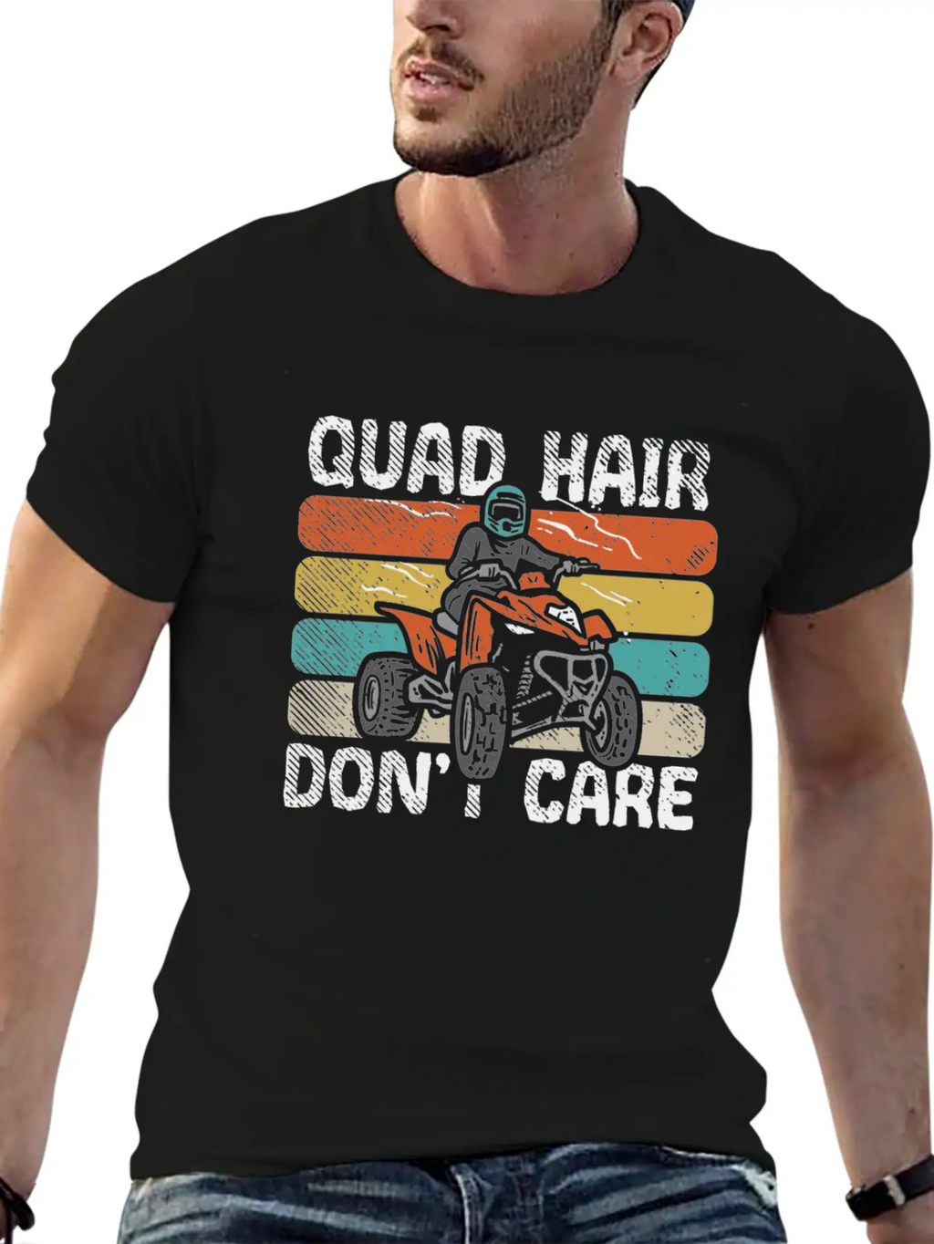 ATV Racers Mud Bogging Quad Bikers Off Roads Unisex Short Sleeve Soft Cotton T-Shirt – Casual Everyday Wear