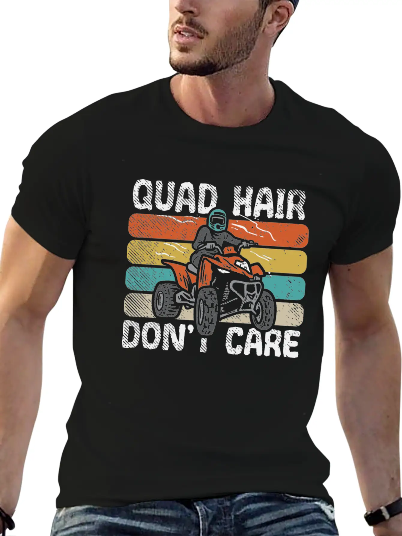 ATV Racers Mud Bogging Quad Bikers Off Roads Unisex Short Sleeve Soft Cotton T-Shirt – Casual Everyday Wear