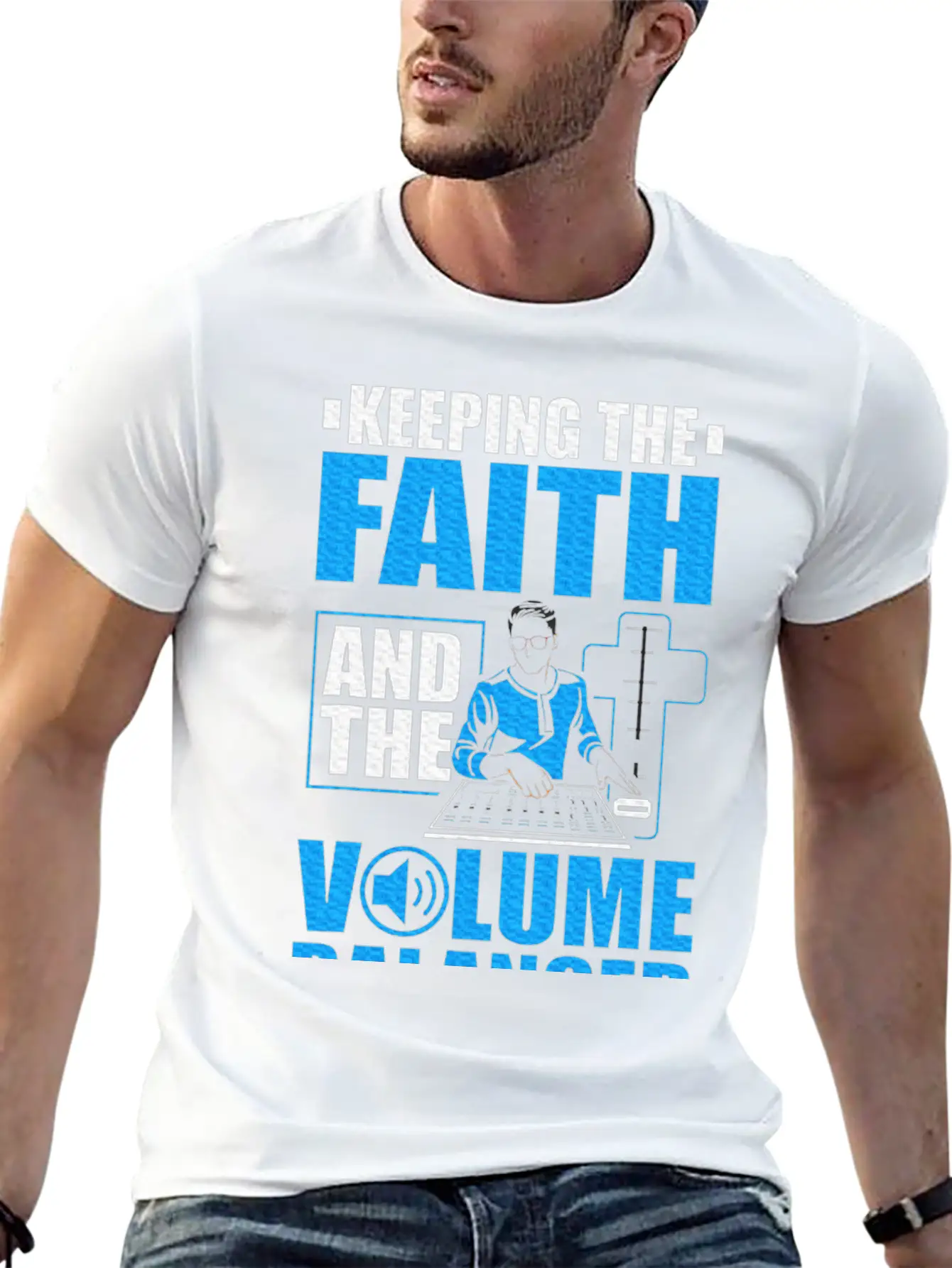 Audio Church Sound Tech Stylish Everyday T-Shirt – Unisex Basic Cotton Tee