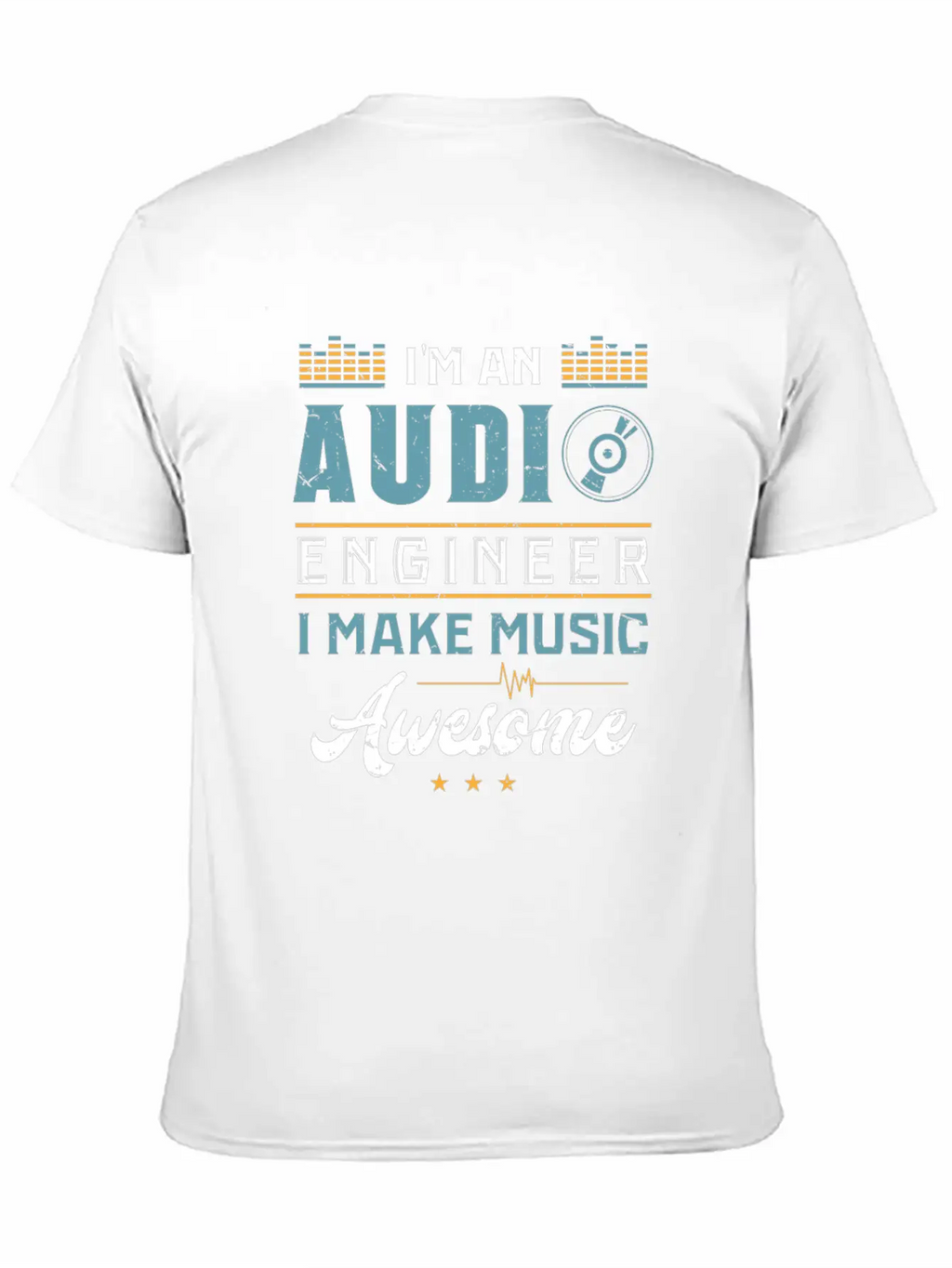 AUDIO ENGINEER: Awesome Music Unisex Casual T-Shirt – Clean Design For Daily Comfort