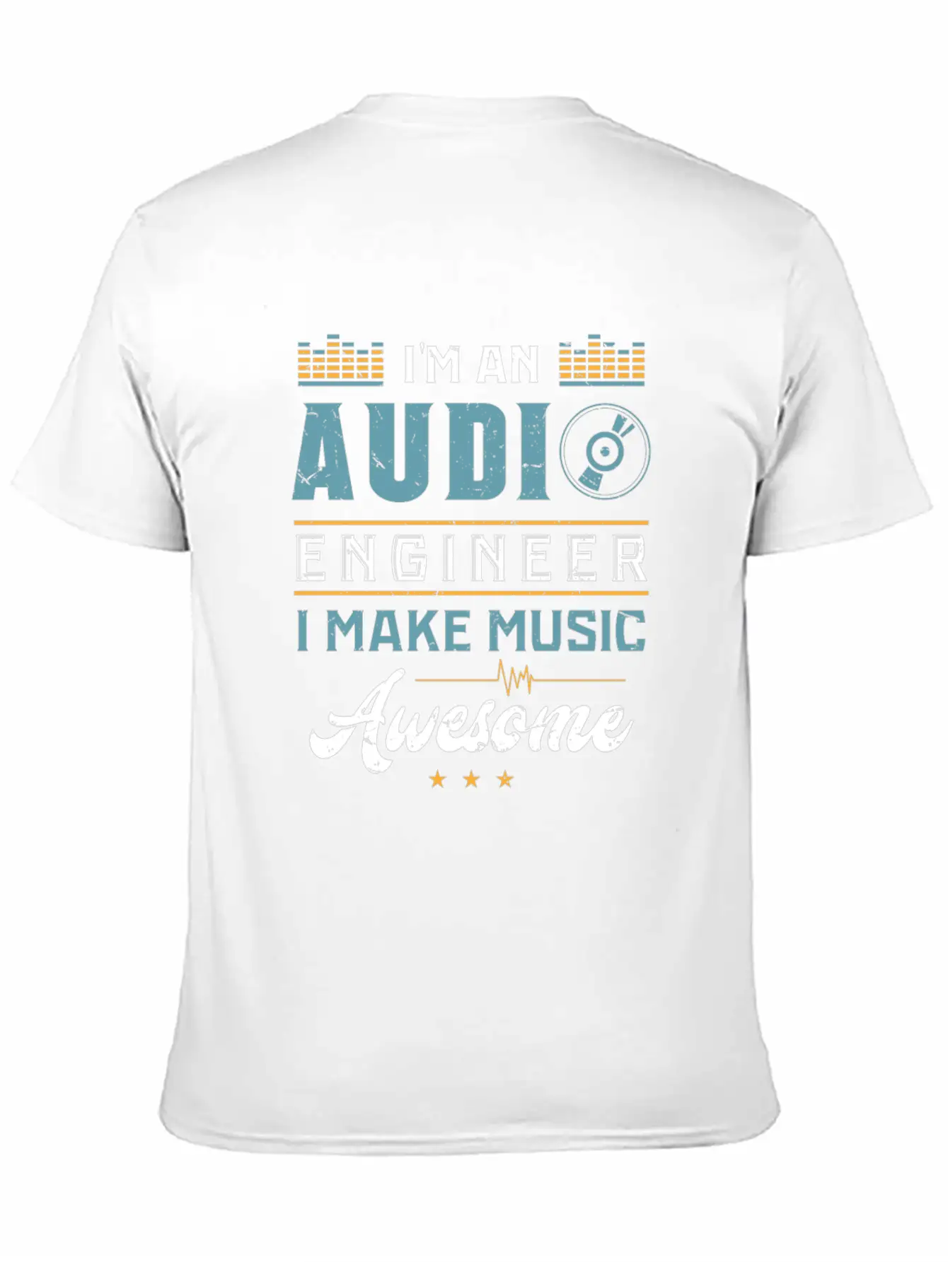 AUDIO ENGINEER: Awesome Music Unisex Casual T-Shirt – Clean Design For Daily Comfort