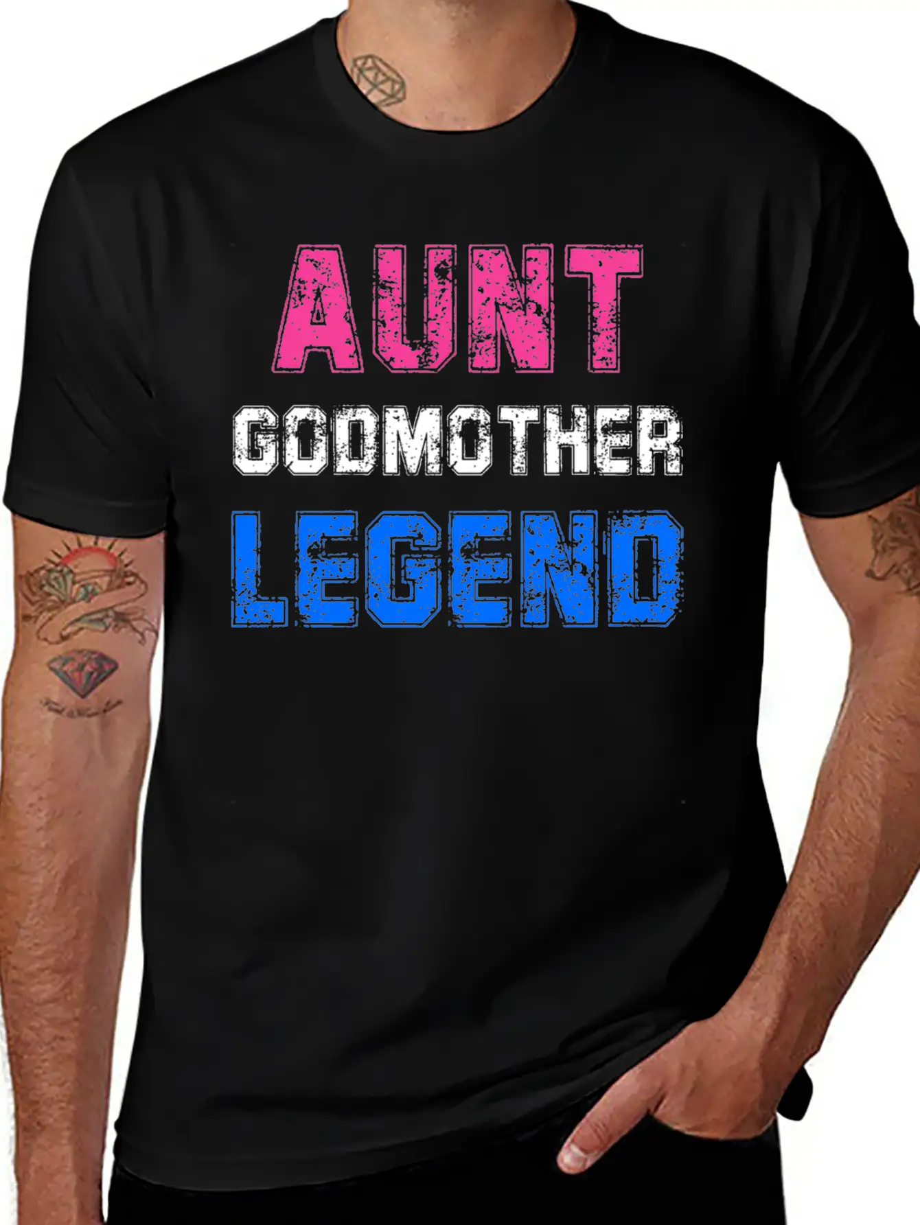 Aunt Godmother Legend Godparent Unisex Casual T-Shirt – Clean Design For Daily Comfort