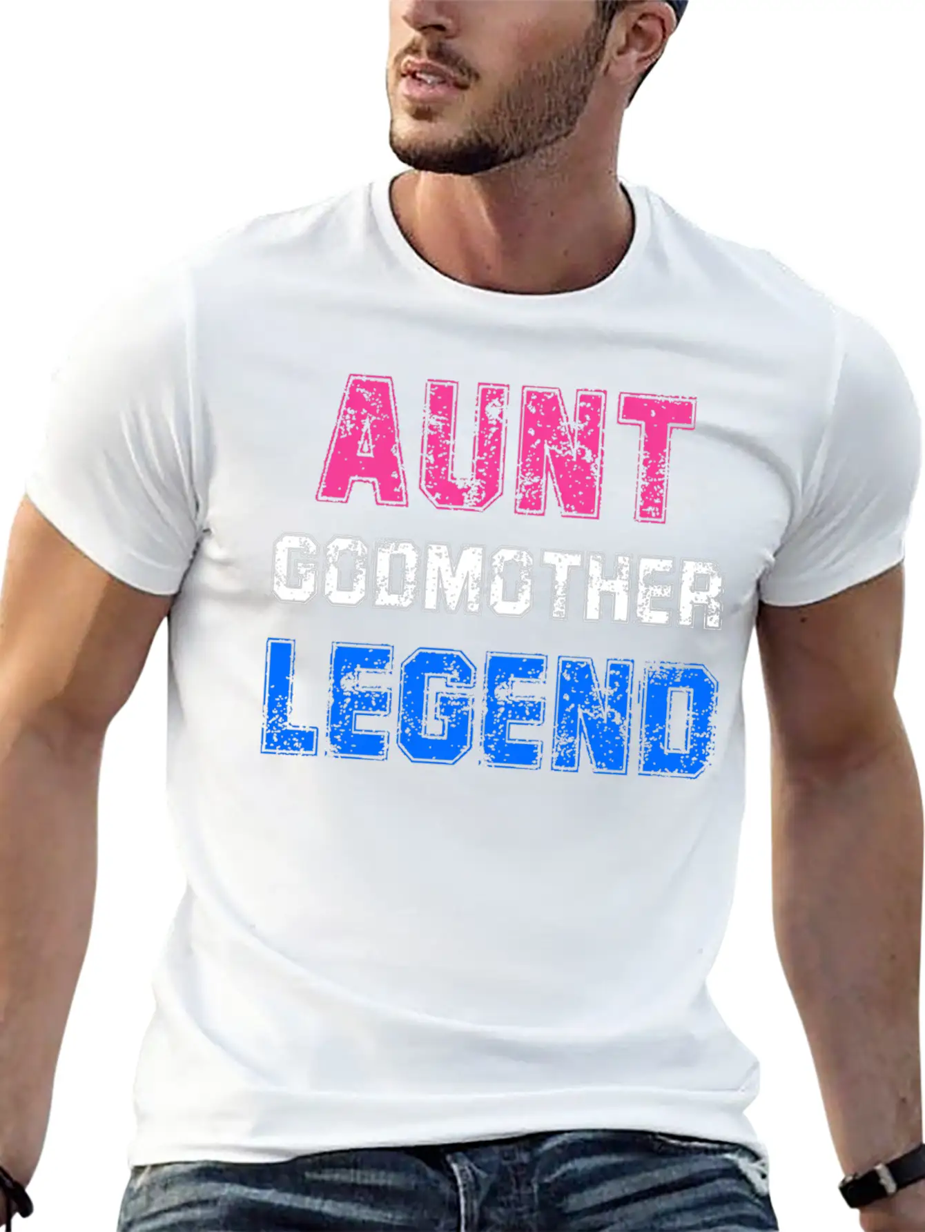 Aunt Godmother Legend Godparent Unisex Casual T-Shirt – Clean Design For Daily Comfort
