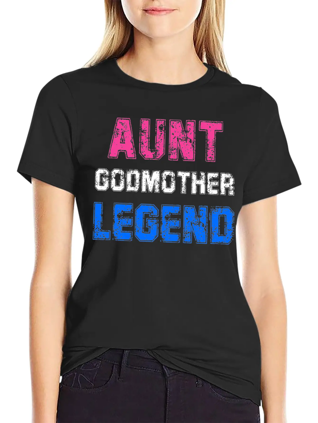 Aunt Godmother Legend Godparent Unisex Casual T-Shirt – Clean Design For Daily Comfort