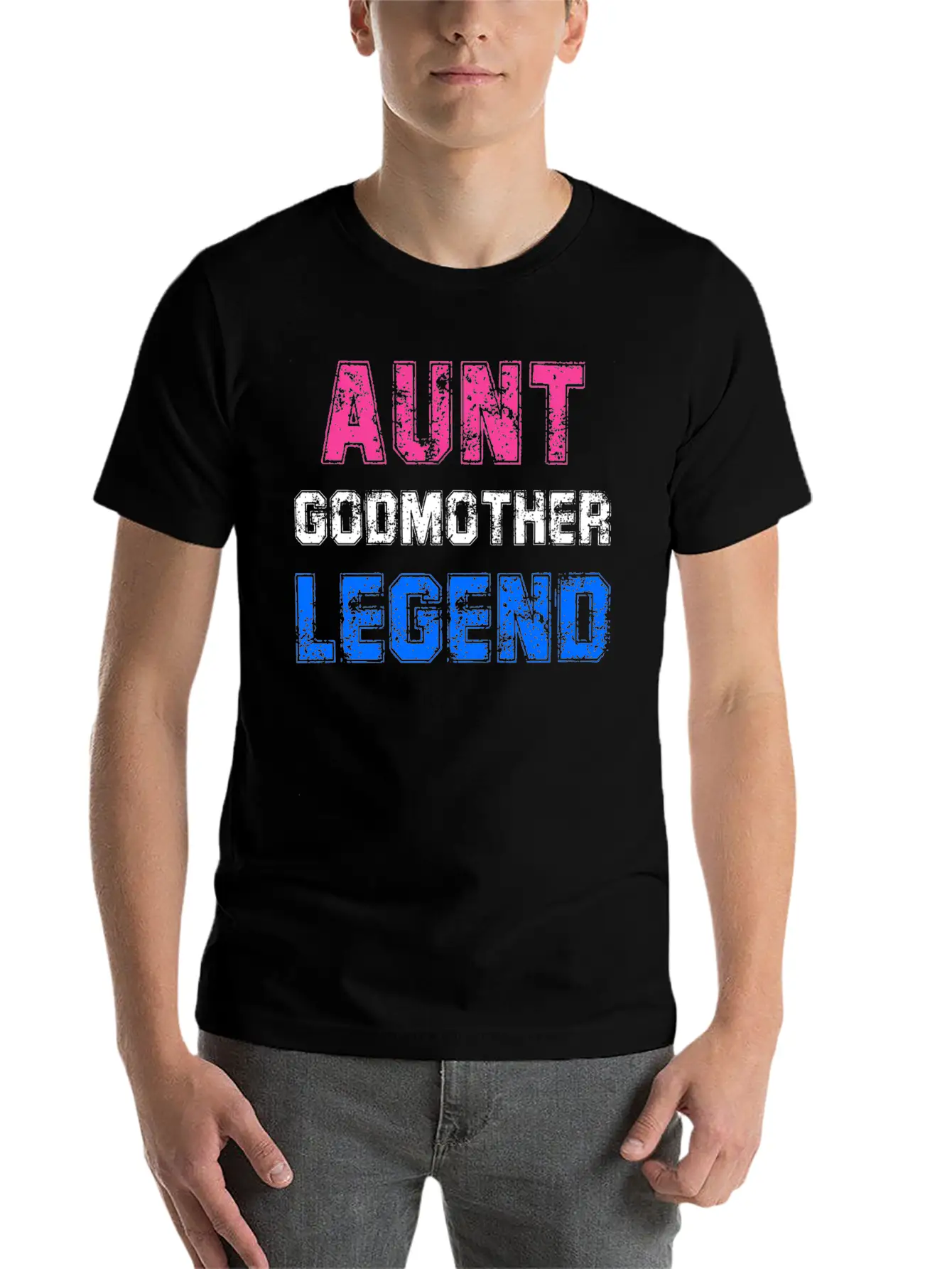 Aunt Godmother Legend Godparent Unisex Casual T-Shirt – Clean Design For Daily Comfort