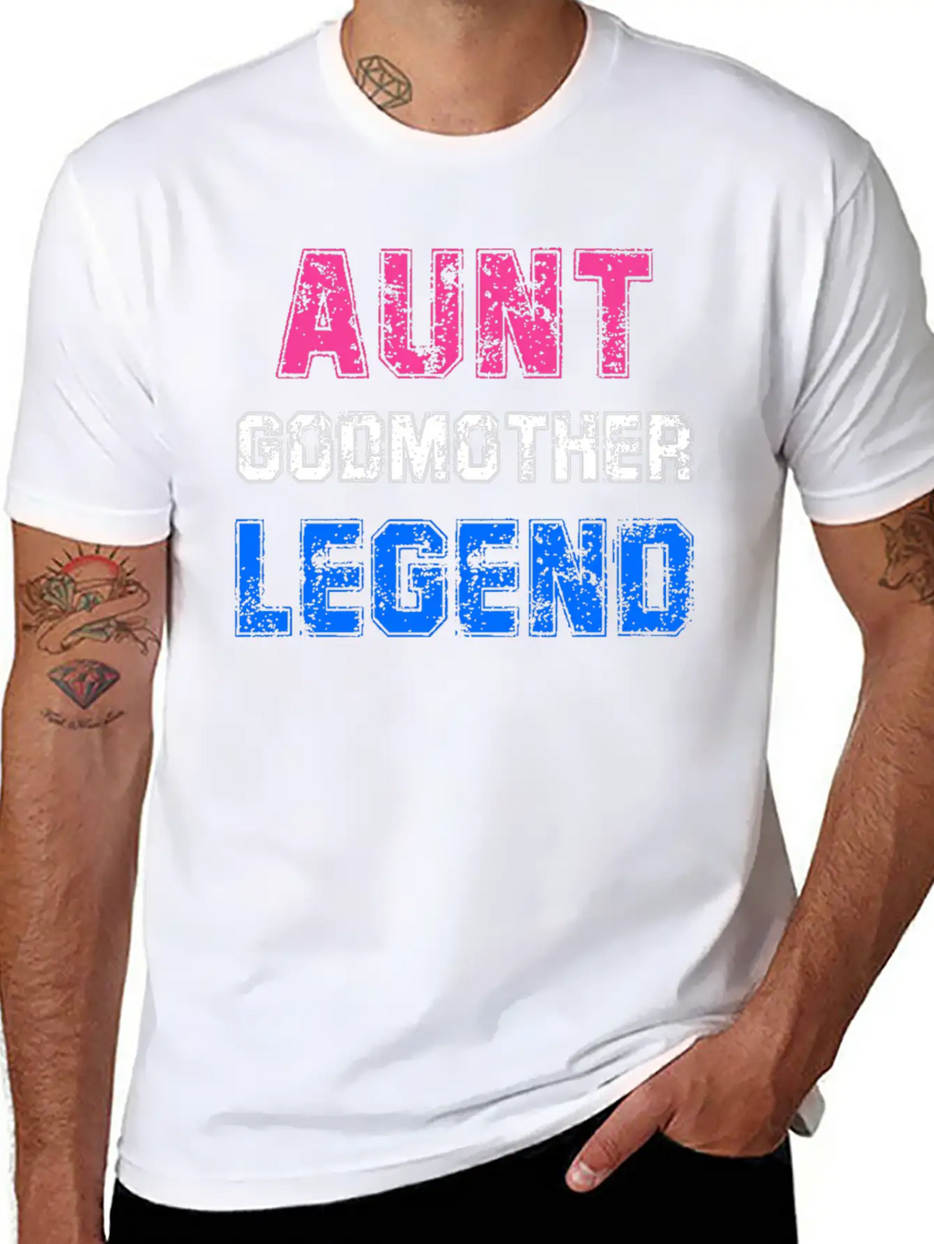Aunt Godmother Legend Godparent Unisex Casual T-Shirt – Clean Design For Daily Comfort