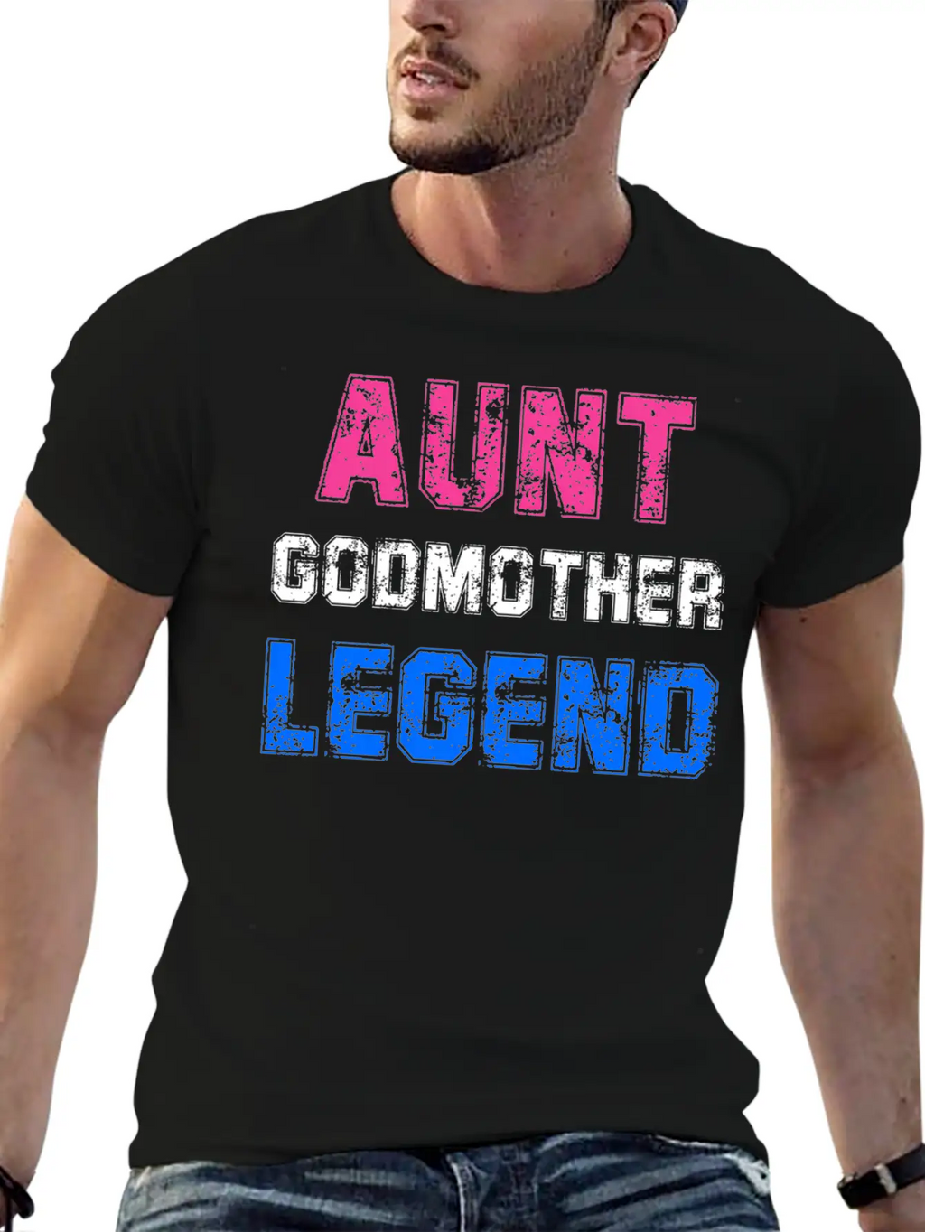 Aunt Godmother Legend Godparent Unisex Casual T-Shirt – Clean Design For Daily Comfort