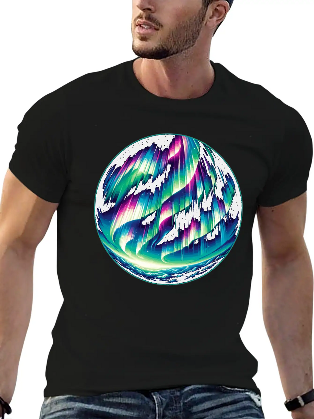 Aurora Borealis Enthusiast Northern Lights Lover Essential Cotton Tee For Daily Outfits – Unisex Style