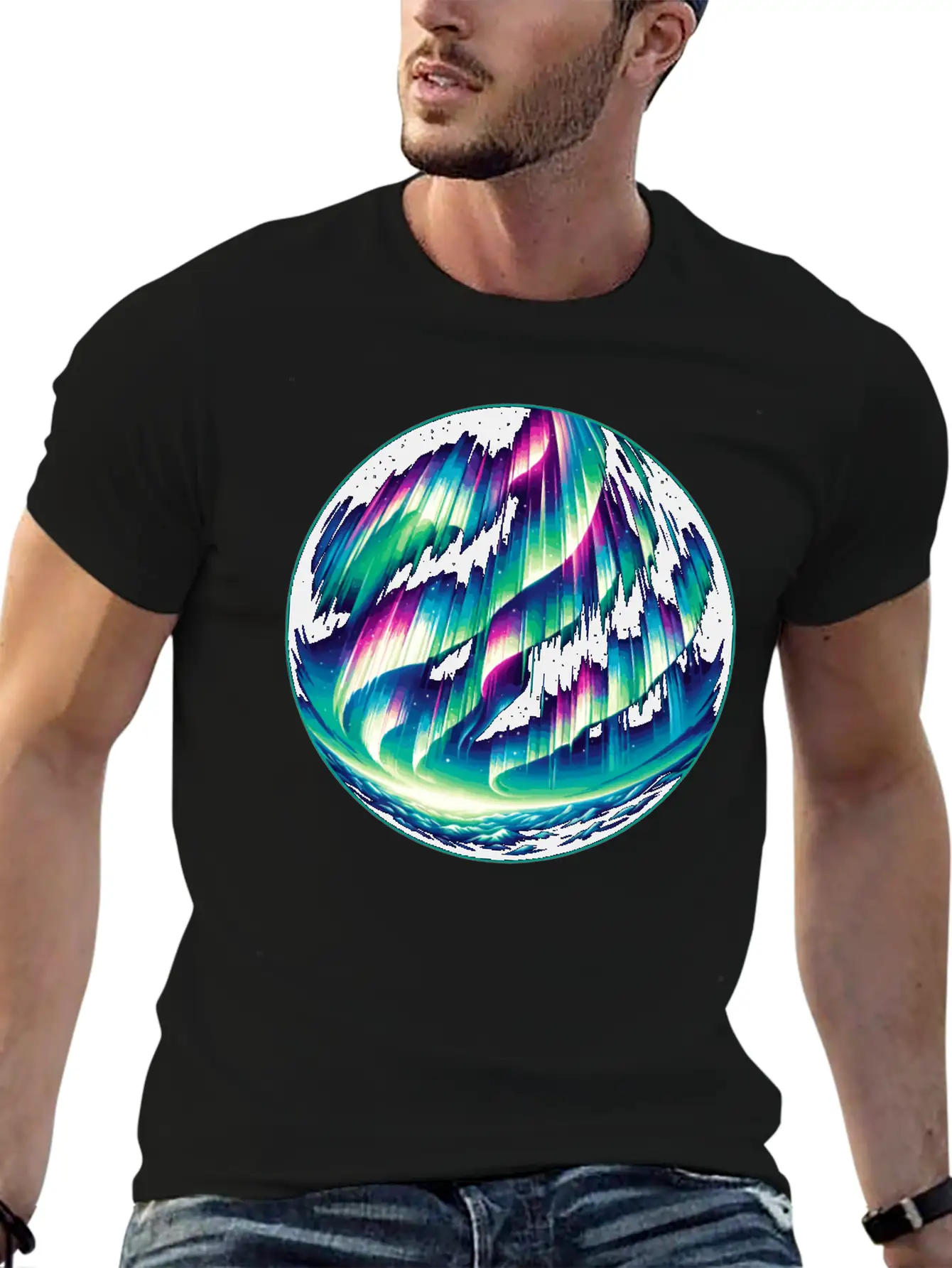 Aurora Borealis Enthusiast Northern Lights Lover Essential Cotton Tee For Daily Outfits – Unisex Style