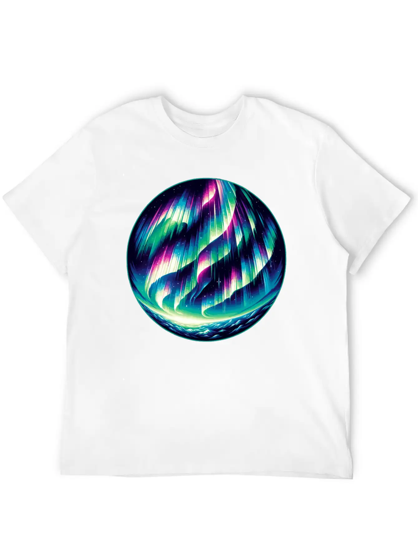 Aurora Borealis Enthusiast Northern Lights Lover Essential Cotton Tee For Daily Outfits – Unisex Style