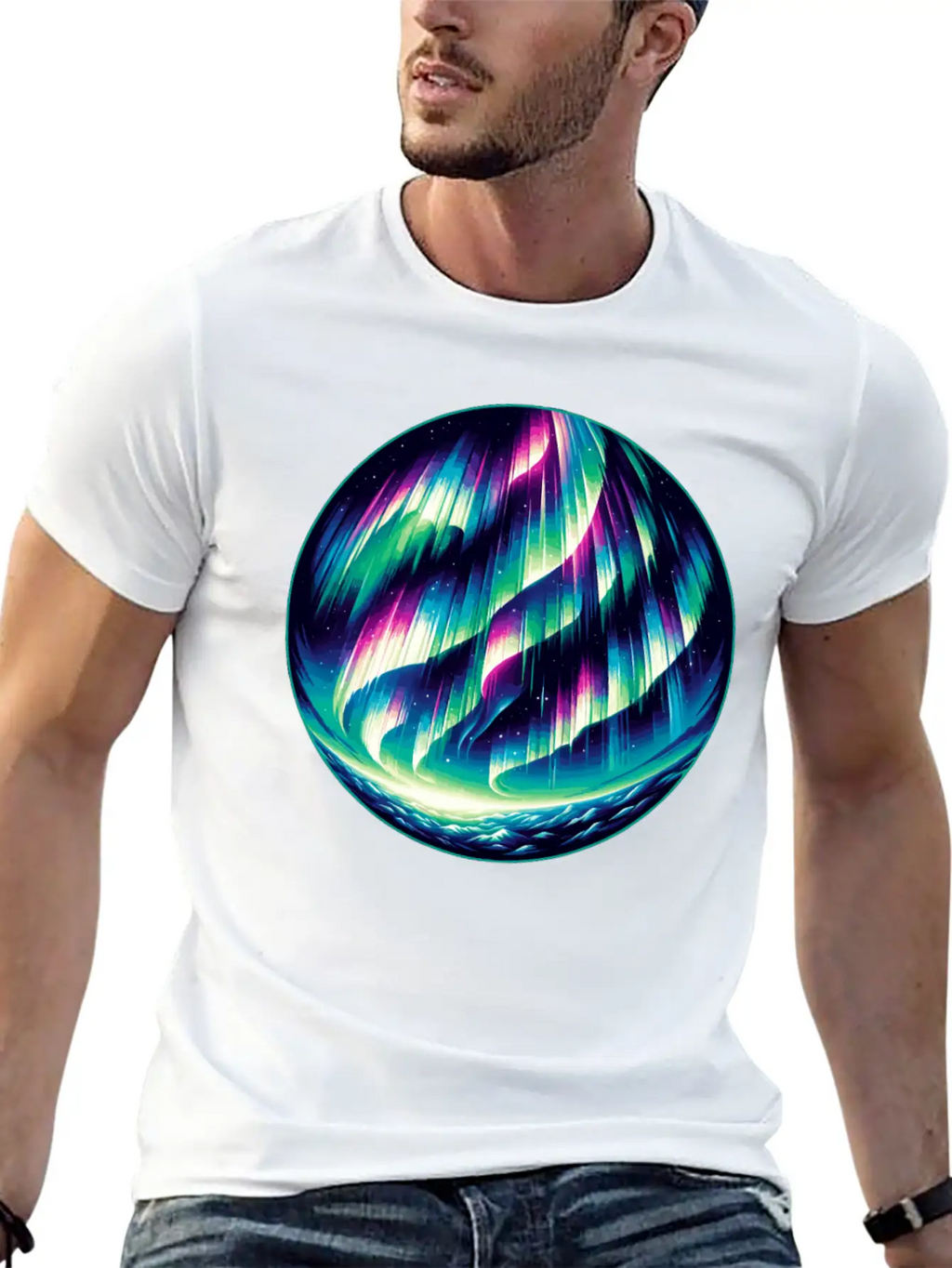Aurora Borealis Enthusiast Northern Lights Lover Essential Cotton Tee For Daily Outfits – Unisex Style