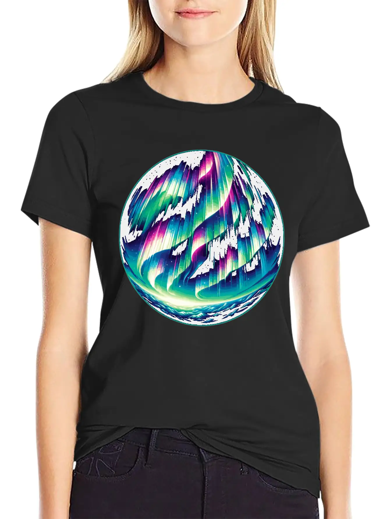 Aurora Borealis Enthusiast Northern Lights Lover Essential Cotton Tee For Daily Outfits – Unisex Style
