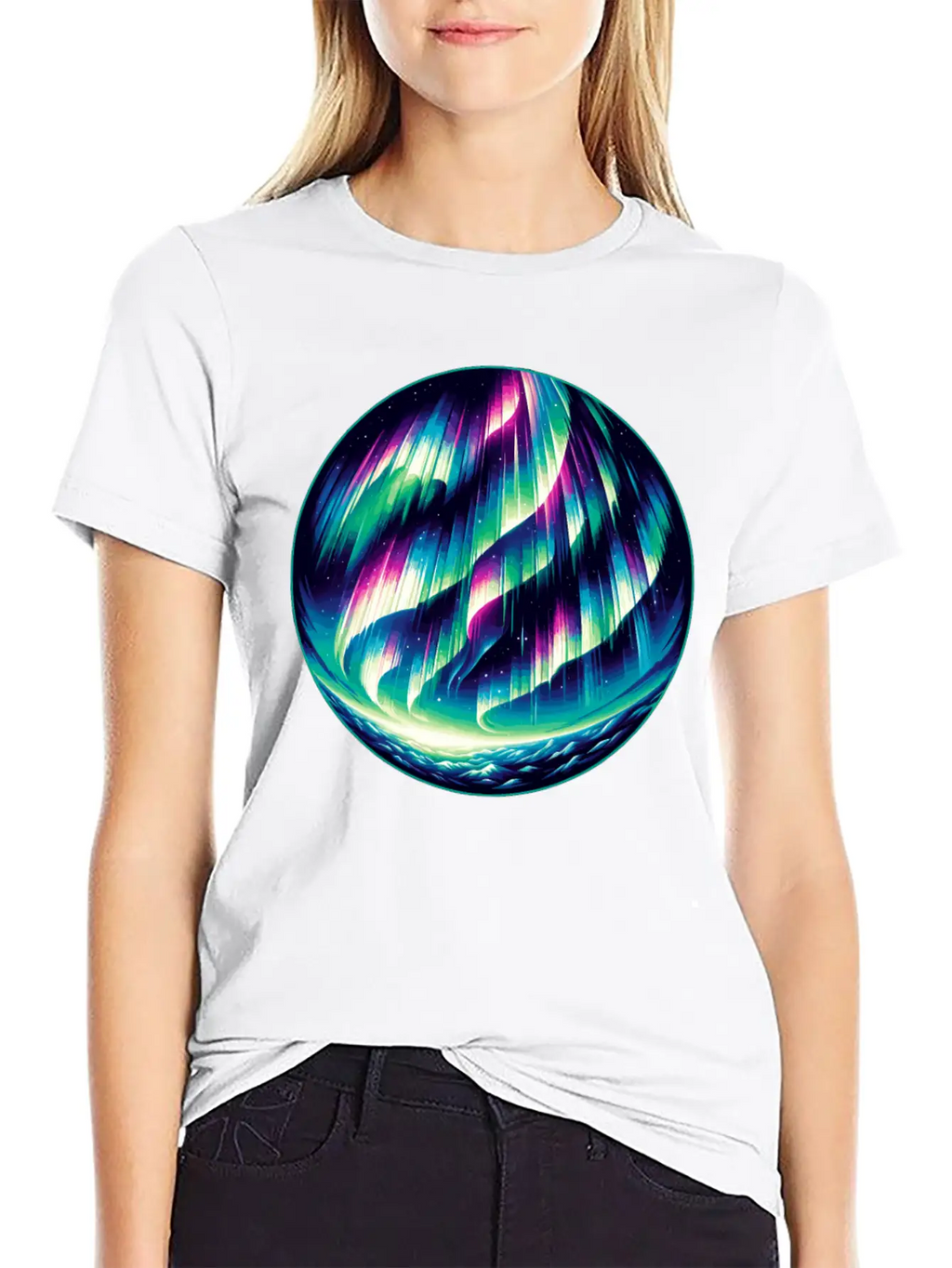 Aurora Borealis Enthusiast Northern Lights Lover Essential Cotton Tee For Daily Outfits – Unisex Style