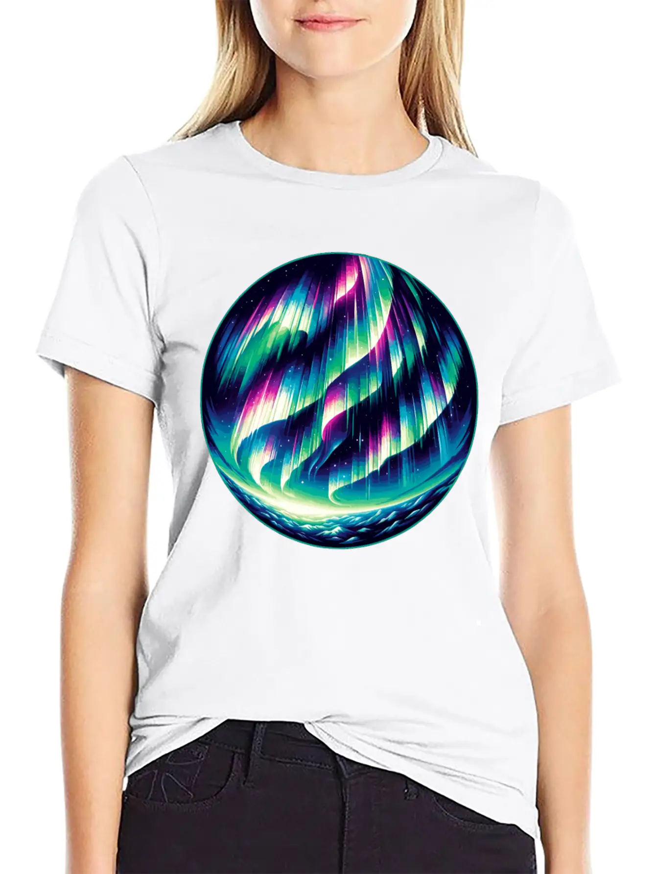 Aurora Borealis Enthusiast Northern Lights Lover Essential Cotton Tee For Daily Outfits – Unisex Style