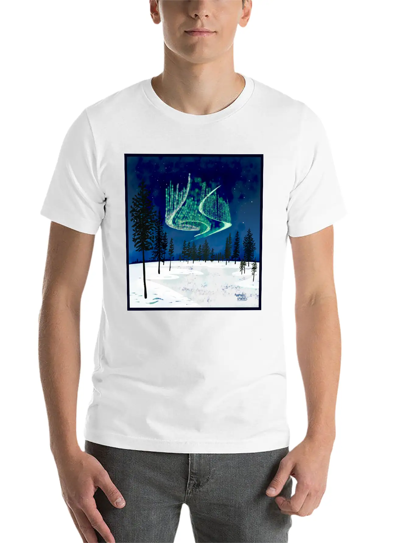 Aurora Pearl Clouds Unisex Casual T-Shirt – Clean Design For Daily Comfort