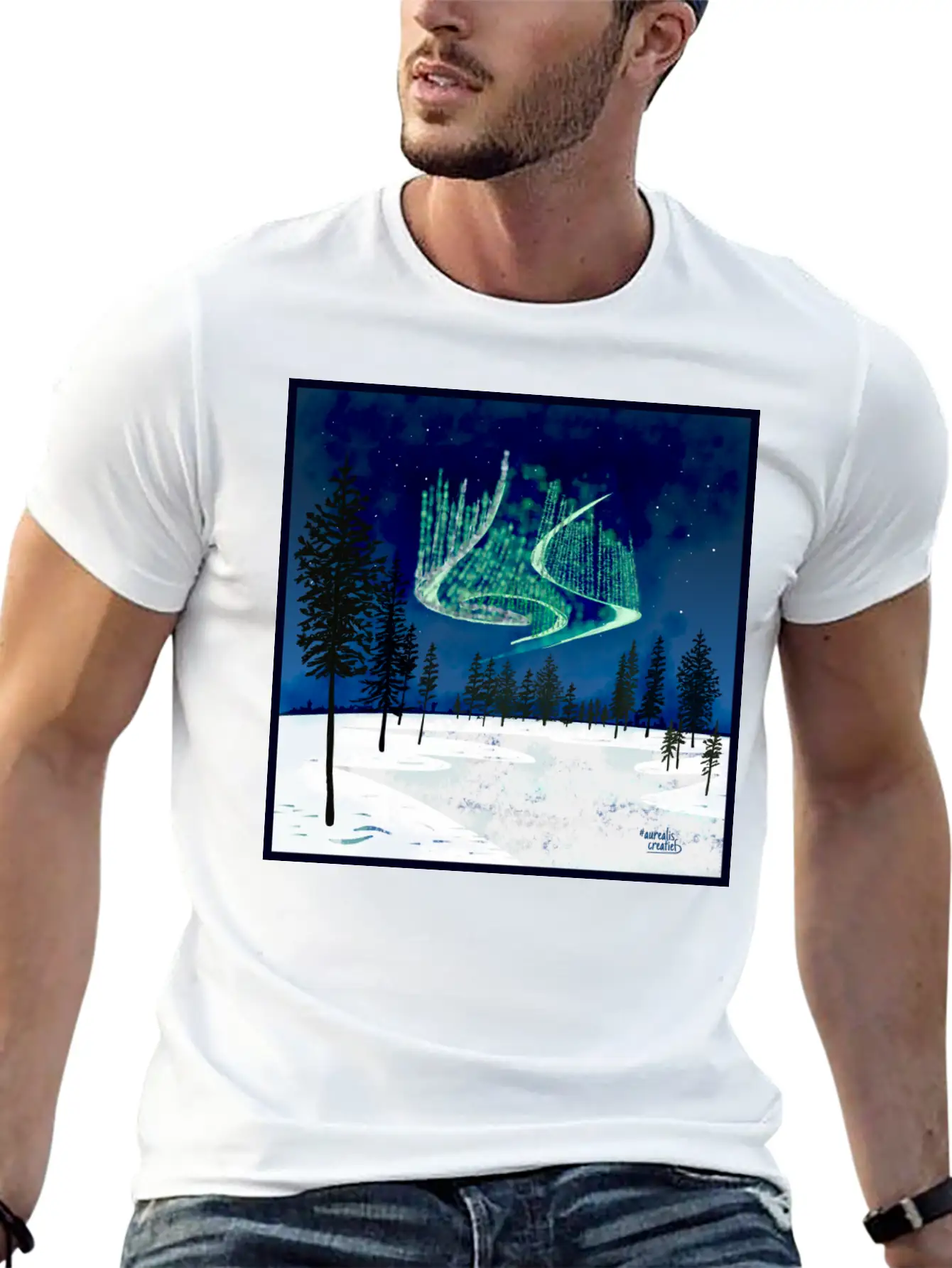 Aurora Pearl Clouds Unisex Casual T-Shirt – Clean Design For Daily Comfort