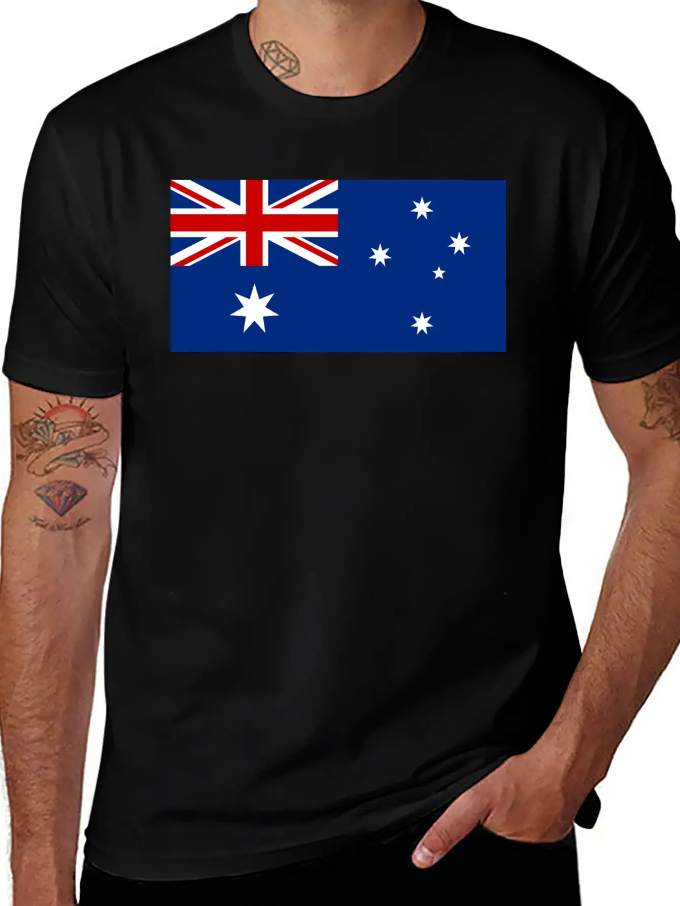 Australia Flag Unisex Casual T-Shirt – Clean Design For Daily Comfort