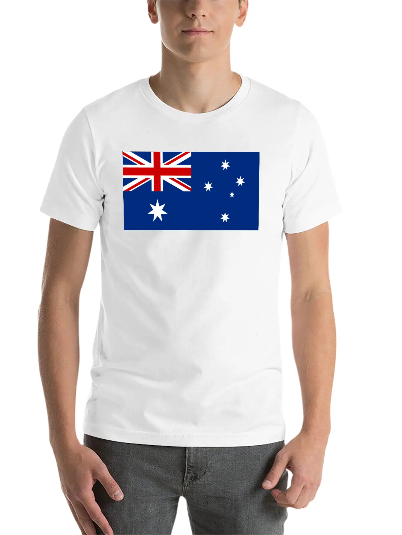 Australia Flag Unisex Casual T-Shirt – Clean Design For Daily Comfort