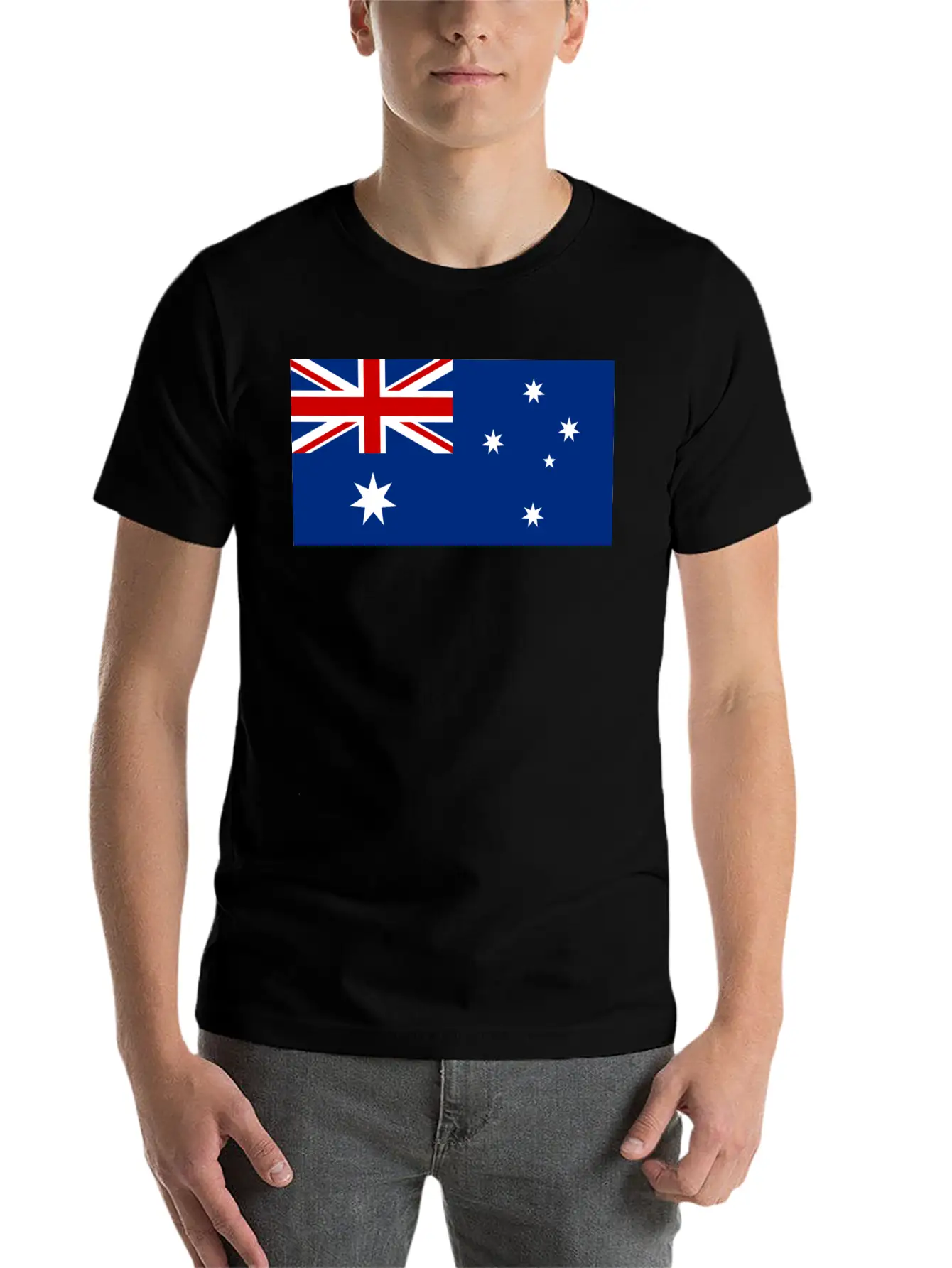 Australia Flag Unisex Casual T-Shirt – Clean Design For Daily Comfort