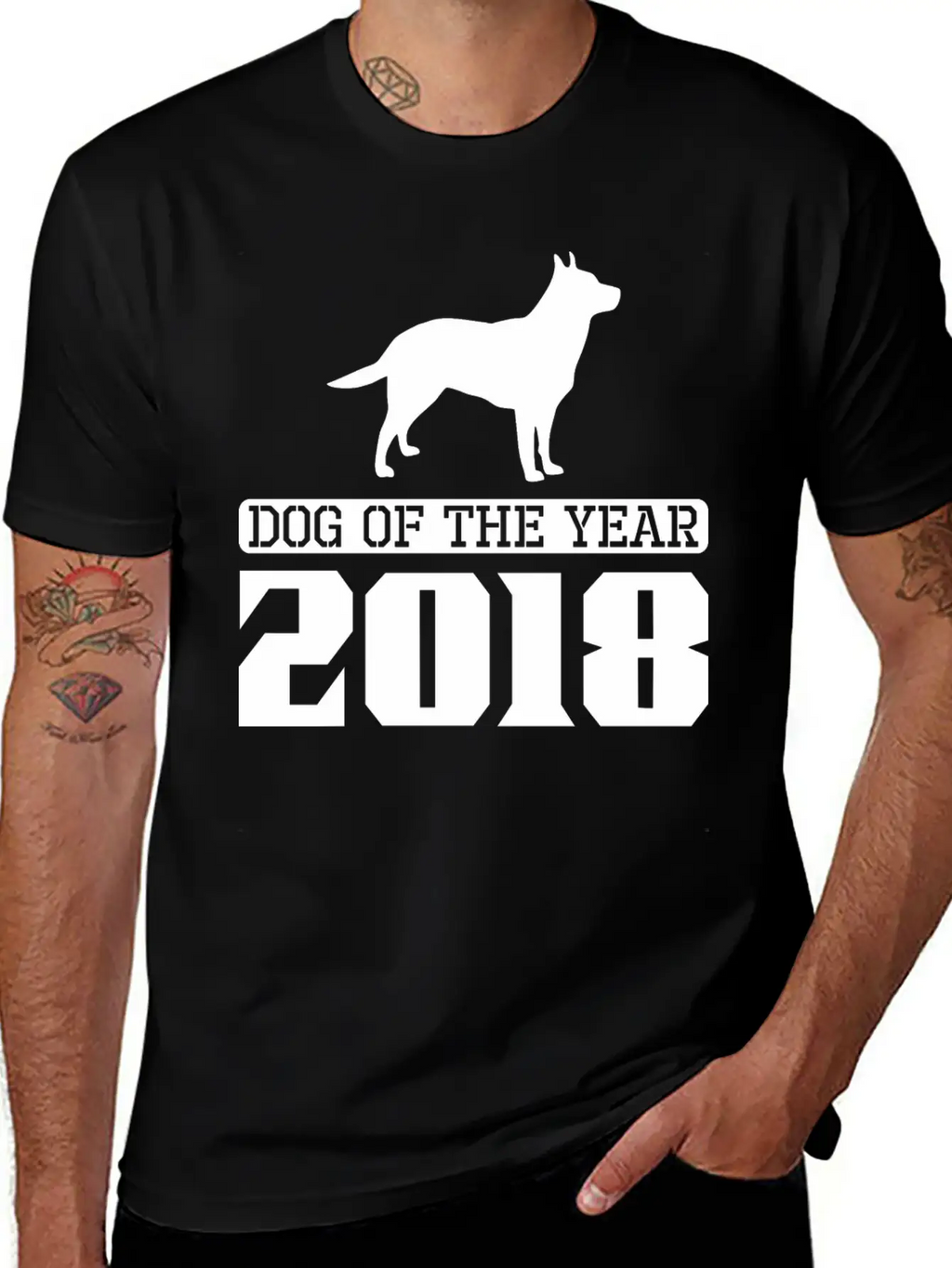 Australian Cattle Dog Dog Of The Year 2018 Essential Cotton Tee For Daily Outfits – Unisex Style
