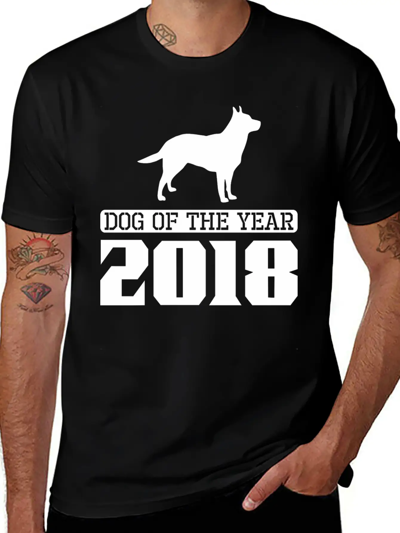 Australian Cattle Dog Dog Of The Year 2018 Essential Cotton Tee For Daily Outfits – Unisex Style