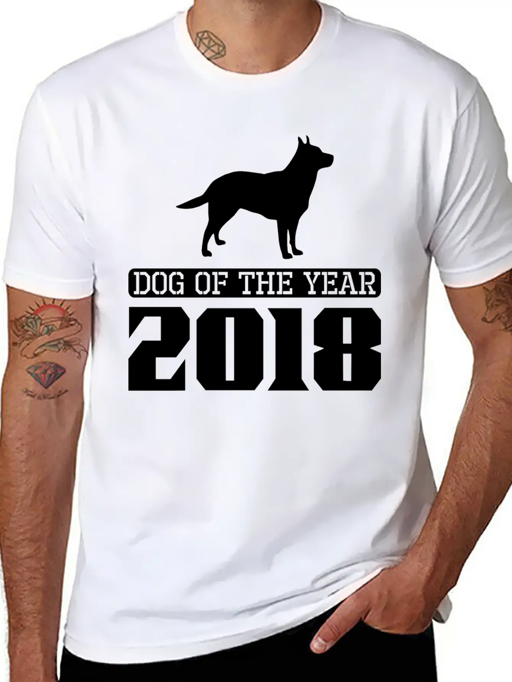Australian Cattle Dog Dog Of The Year 2018 Essential Cotton Tee For Daily Outfits – Unisex Style
