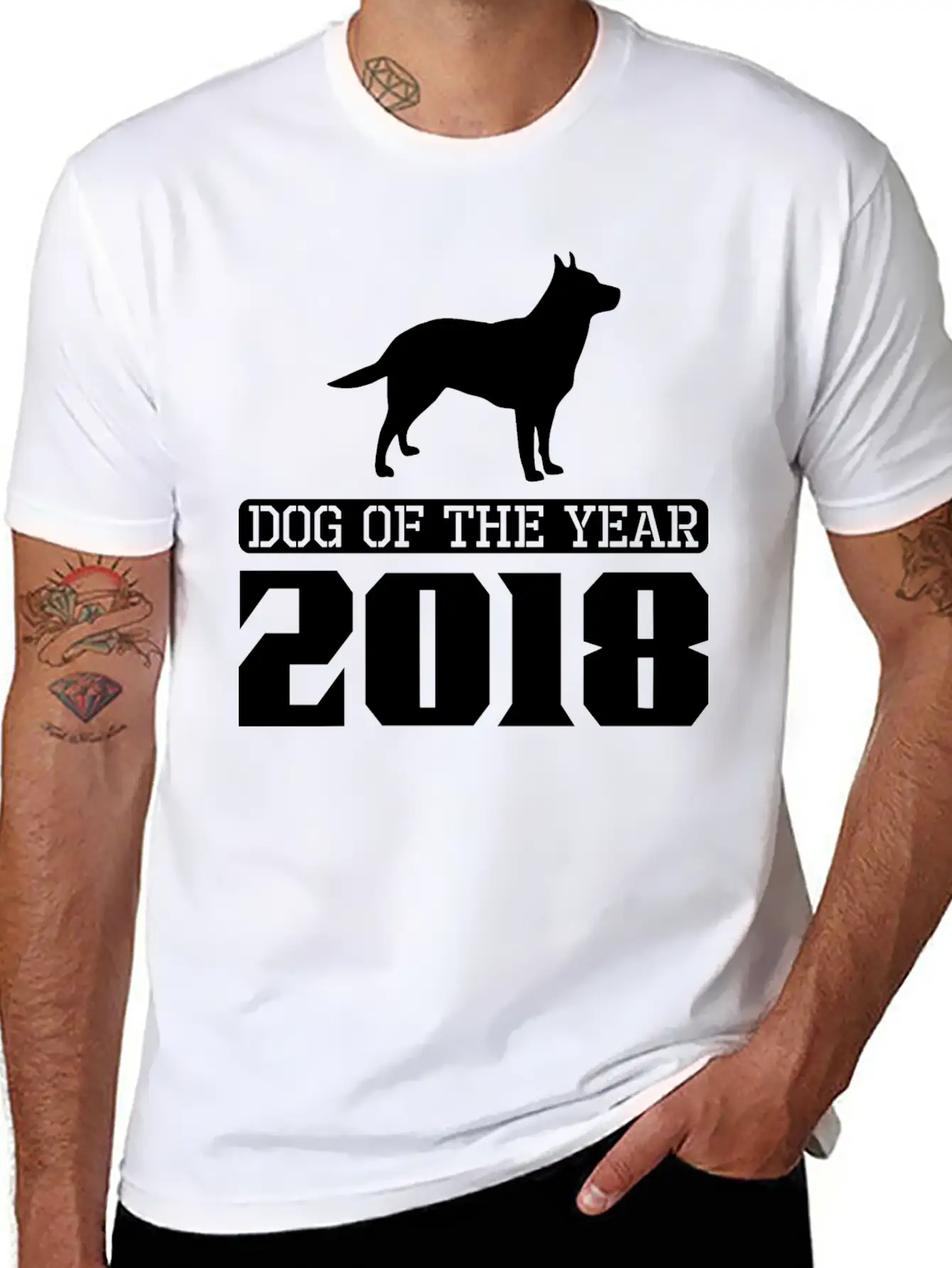 Australian Cattle Dog Dog Of The Year 2018 Essential Cotton Tee For Daily Outfits – Unisex Style