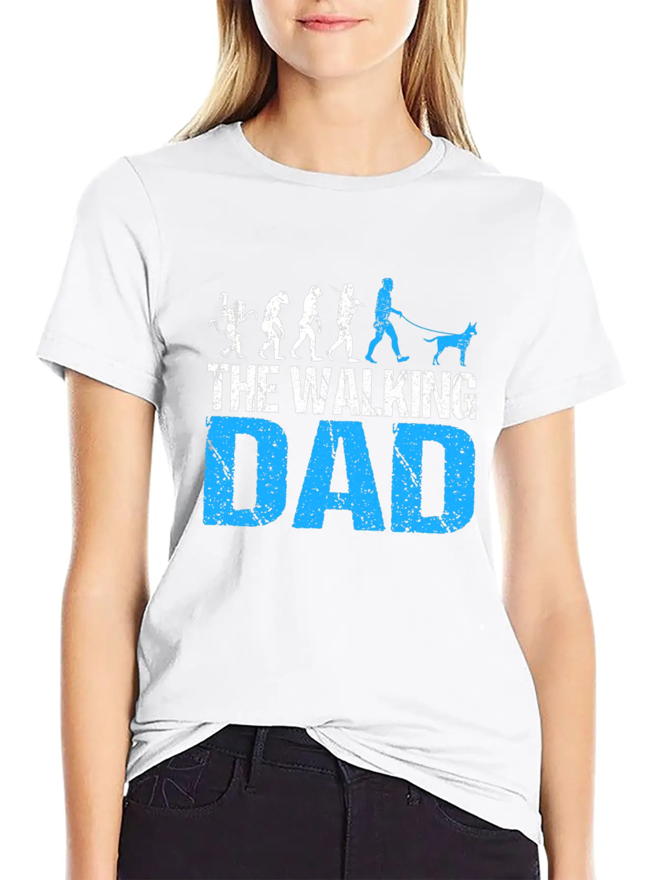 Australian Kelpie Shepherd Dad Dog Walking Birthda Unisex Short Sleeve Soft Cotton T-Shirt – Casual Everyday Wear