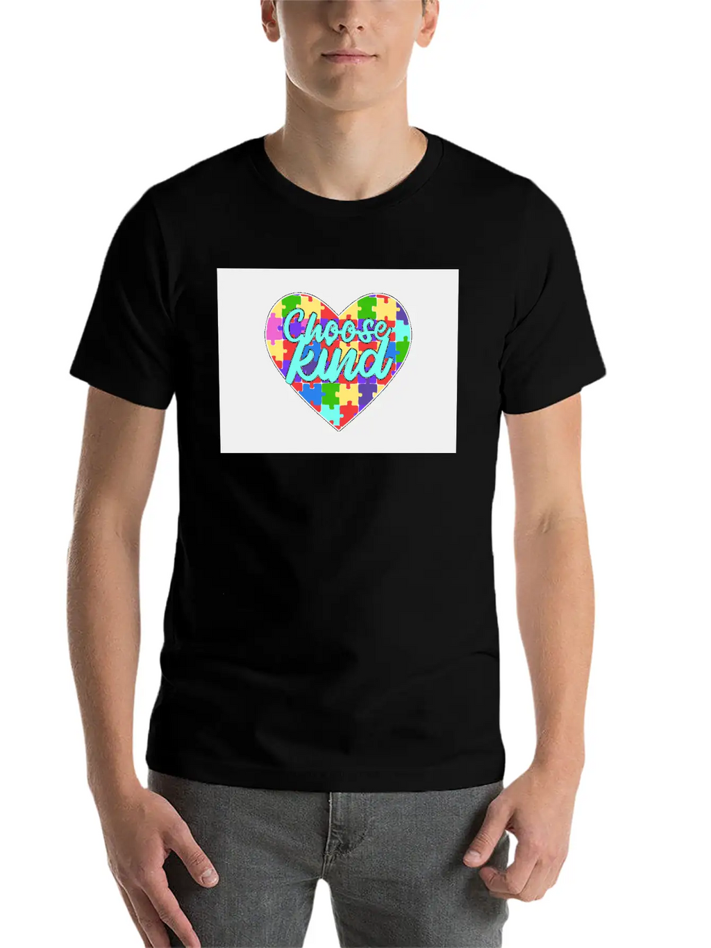 Autism Awareness Choose Kind Down Syndrome ASD Unisex Casual T-Shirt – Clean Design For Daily Comfort