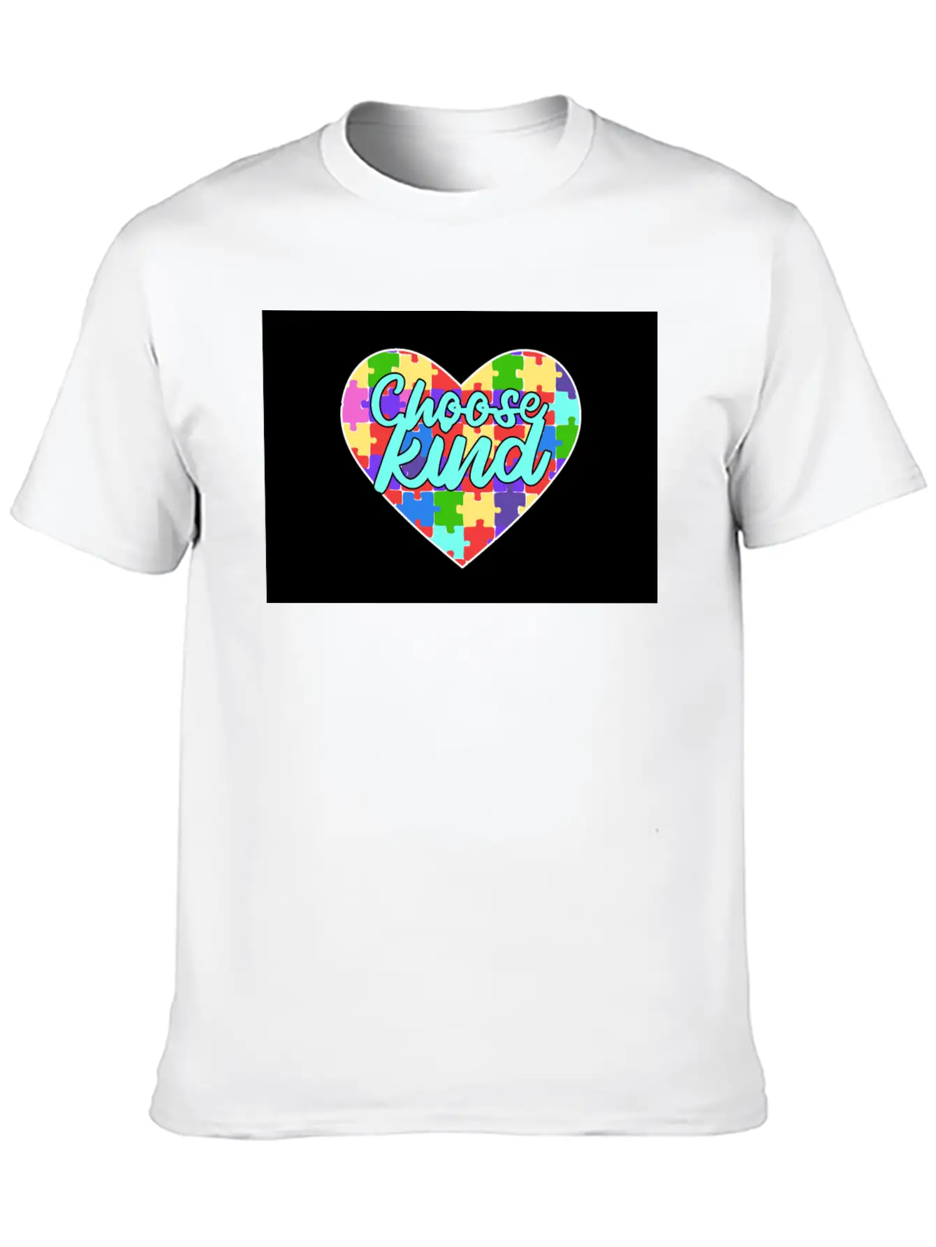 Autism Awareness Choose Kind Down Syndrome ASD Unisex Casual T-Shirt – Clean Design For Daily Comfort