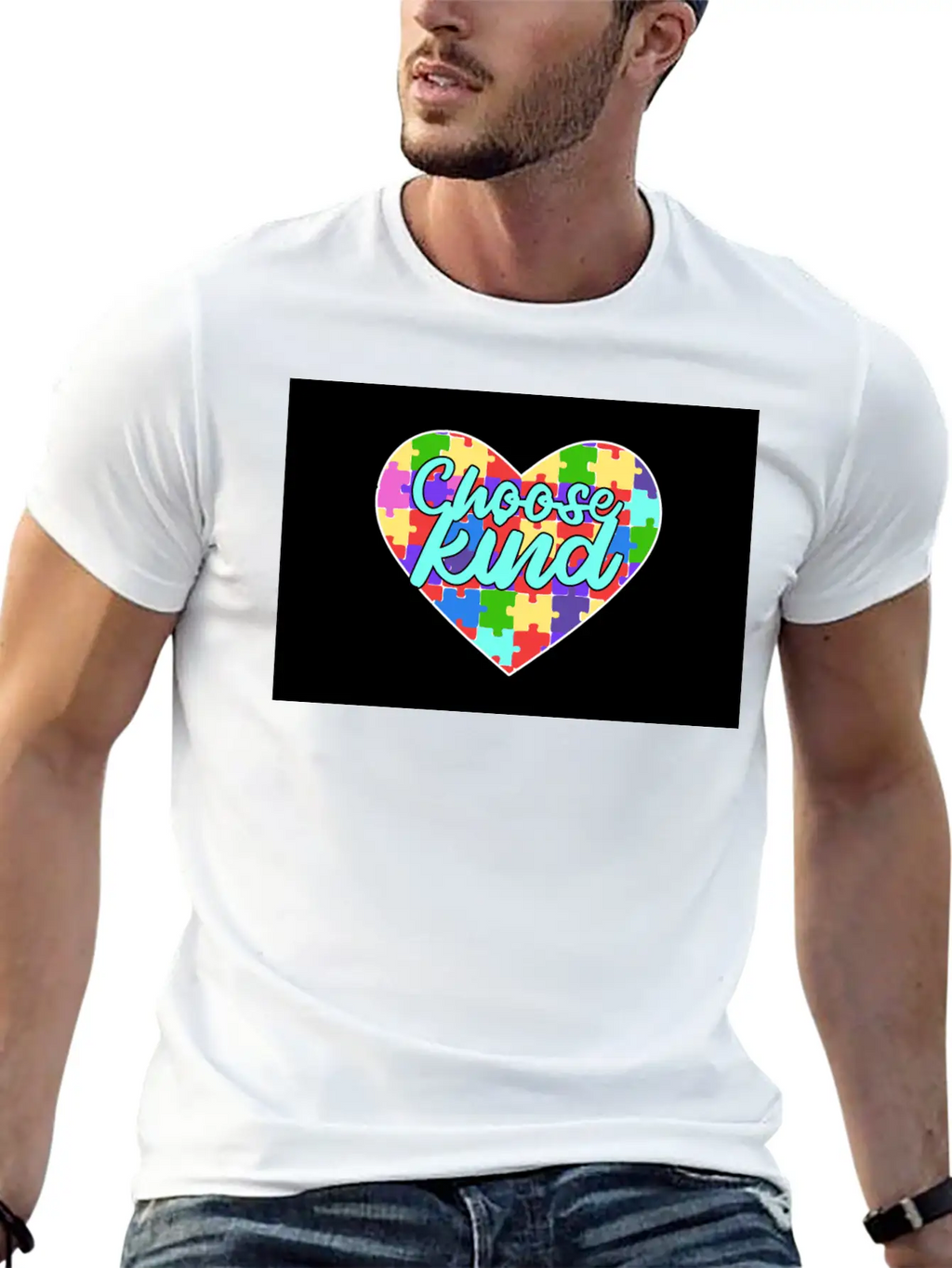 Autism Awareness Choose Kind Down Syndrome ASD Unisex Casual T-Shirt – Clean Design For Daily Comfort