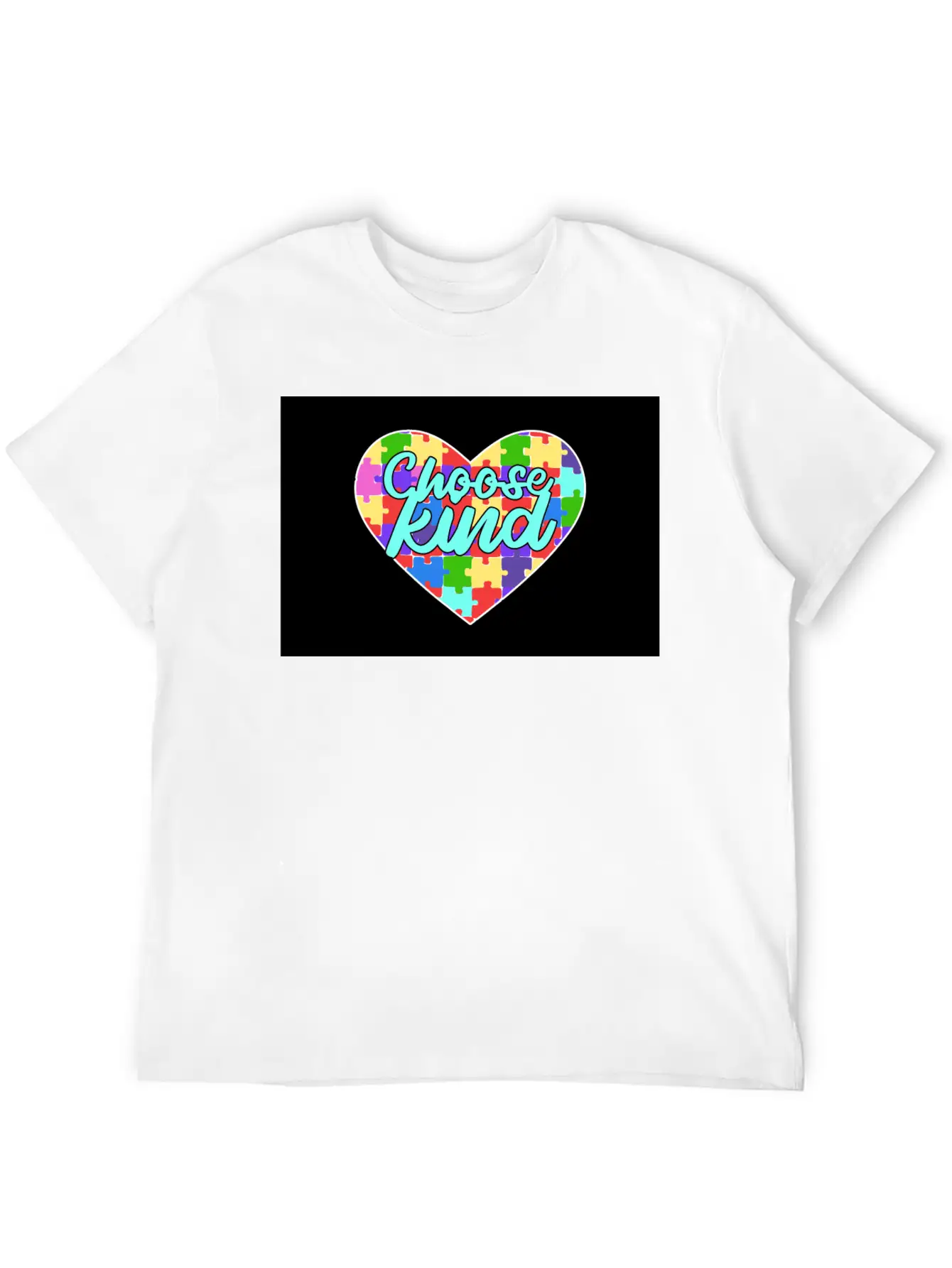 Autism Awareness Choose Kind Down Syndrome ASD Unisex Casual T-Shirt – Clean Design For Daily Comfort