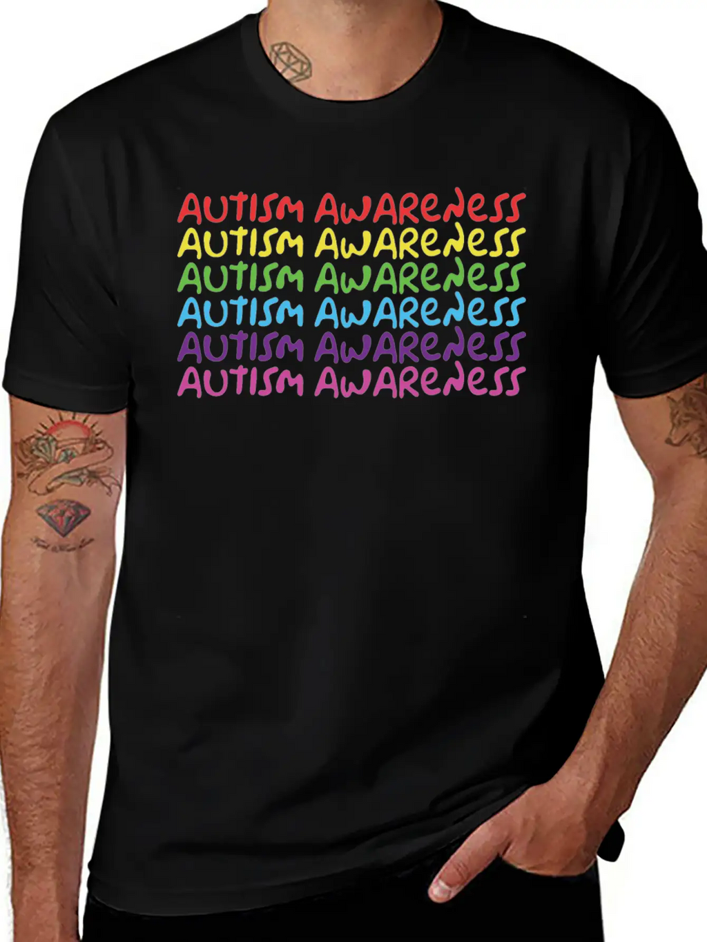 Autism Awareness Unisex Casual T-Shirt – Clean Design For Daily Comfort