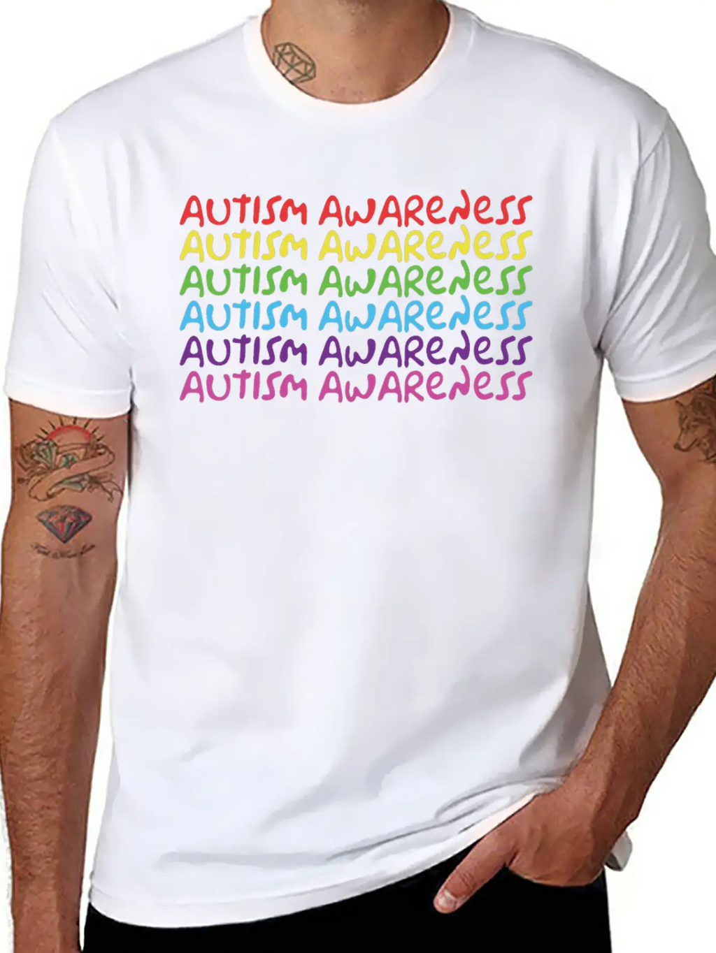 Autism Awareness Unisex Casual T-Shirt – Clean Design For Daily Comfort