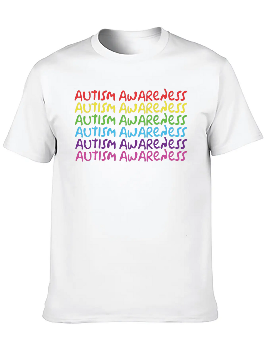 Autism Awareness Unisex Casual T-Shirt – Clean Design For Daily Comfort