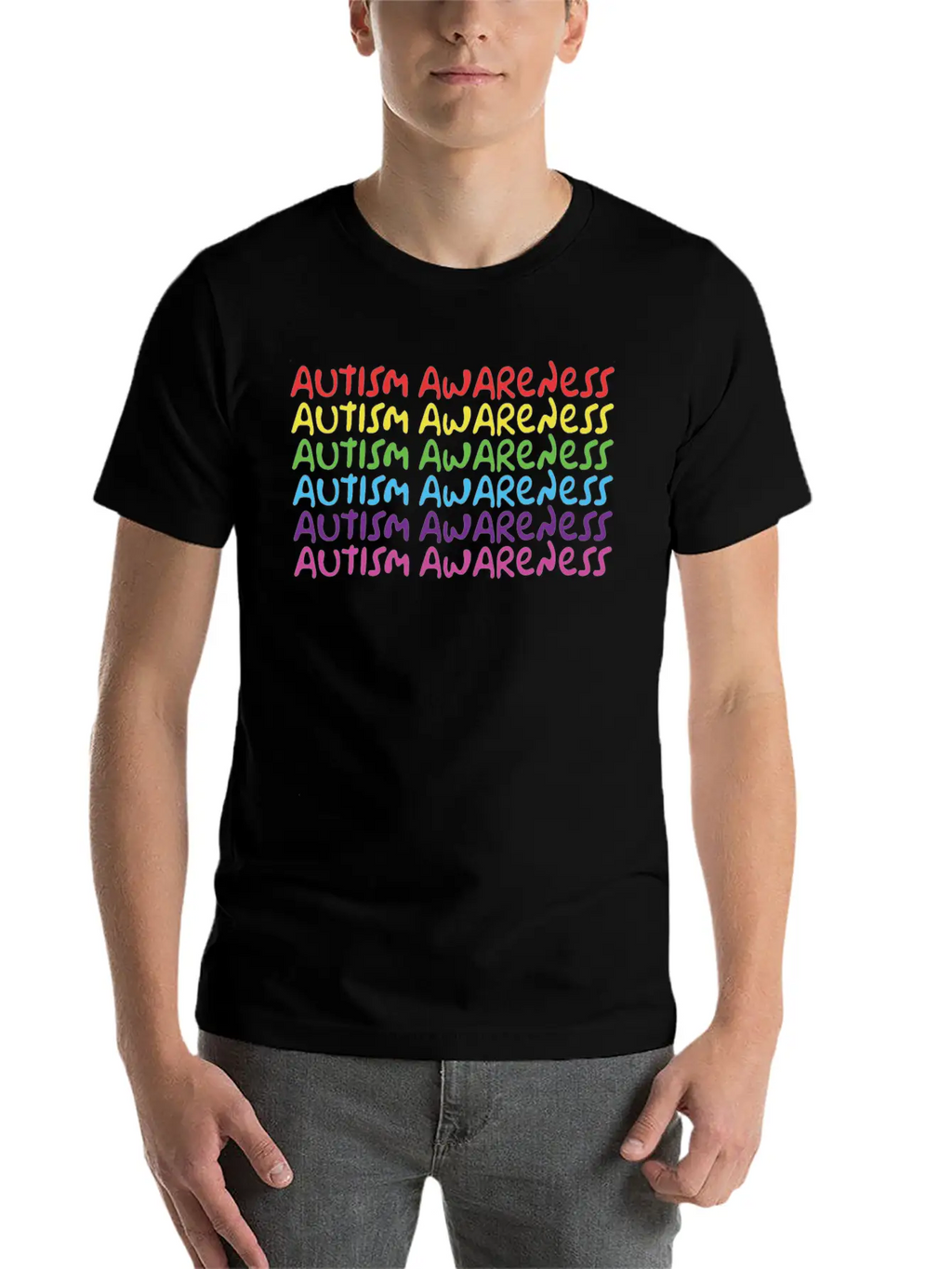 Autism Awareness Unisex Casual T-Shirt – Clean Design For Daily Comfort