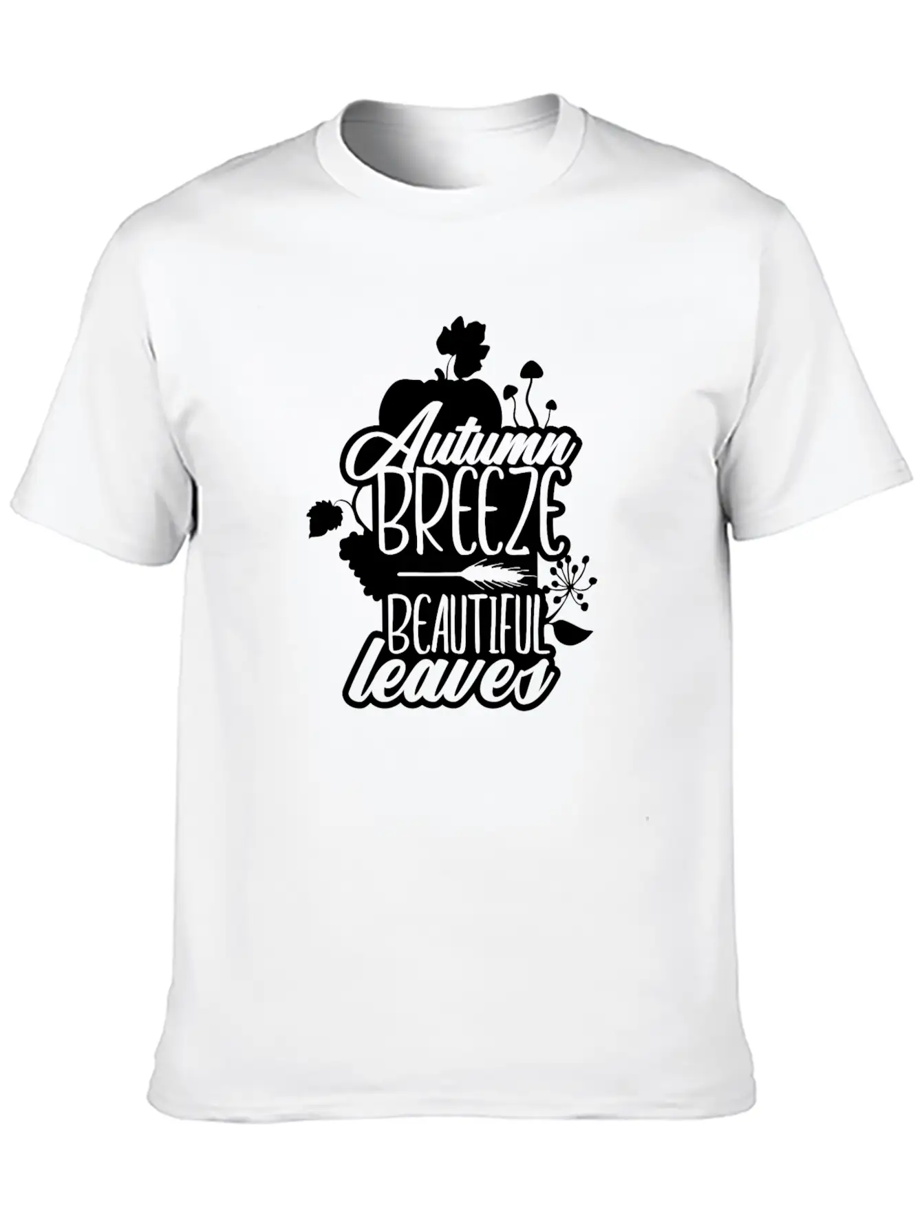 Autumn Breeze Beautiful Leaves Nature Unisex Casual T-Shirt – Clean Design For Daily Comfort