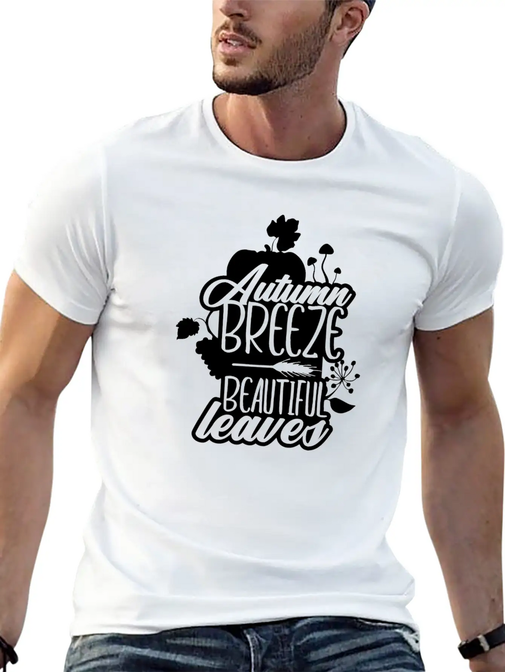 Autumn Breeze Beautiful Leaves Nature Unisex Casual T-Shirt – Clean Design For Daily Comfort