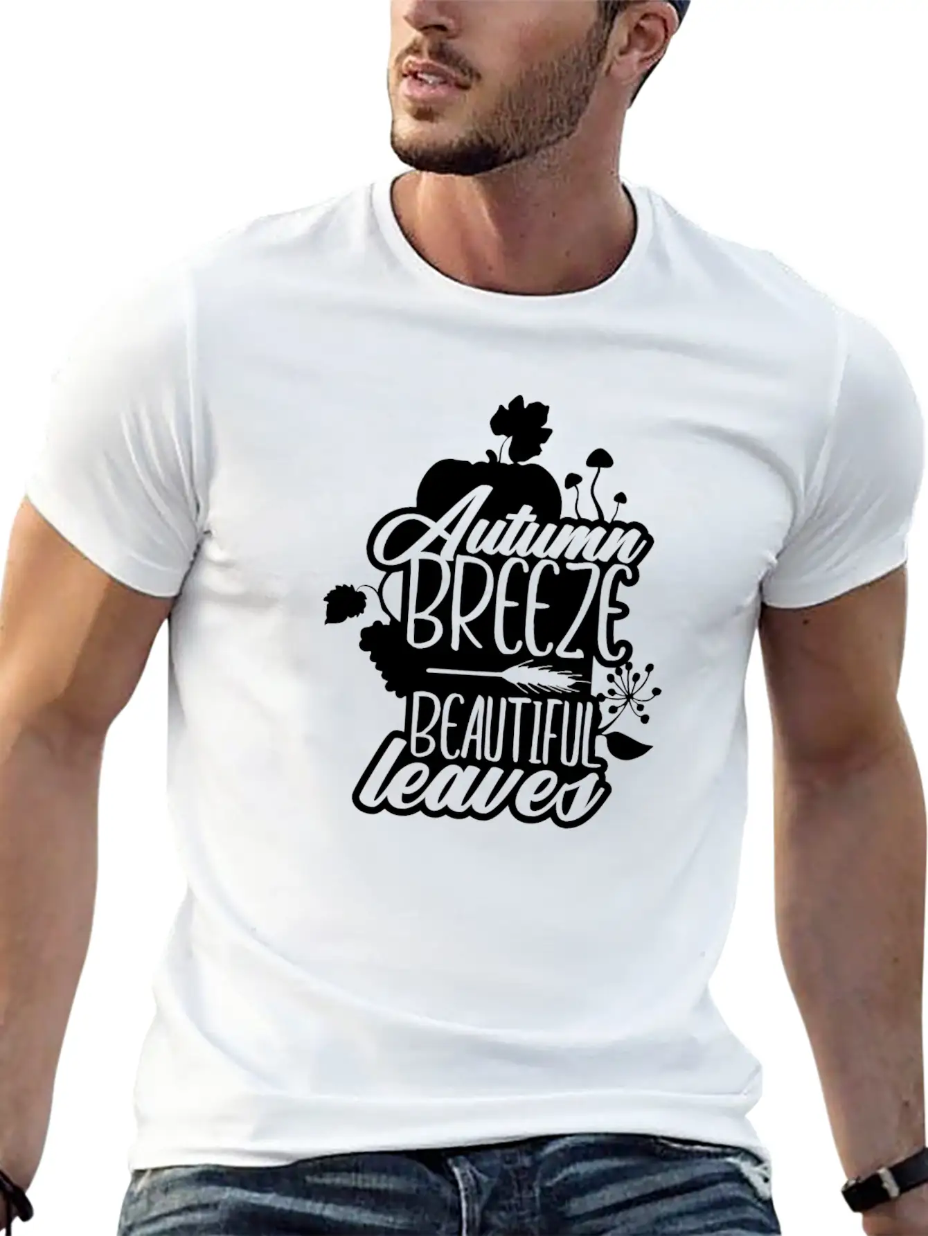 Autumn Breeze Beautiful Leaves Nature Unisex Casual T-Shirt – Clean Design For Daily Comfort
