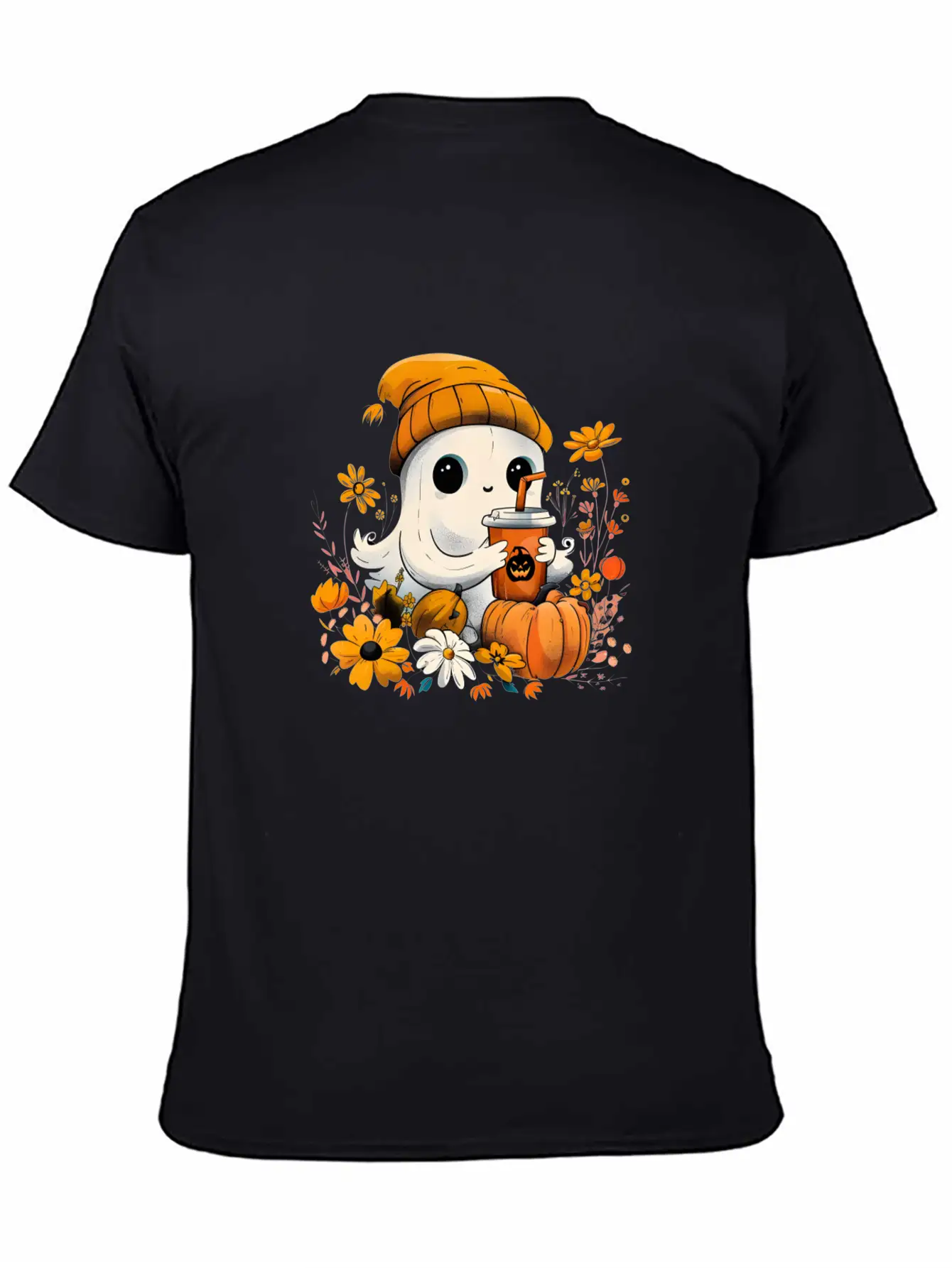 Autumn Ghost Vibes Breathable Soft Cotton T-Shirt – Timeless Casual Look