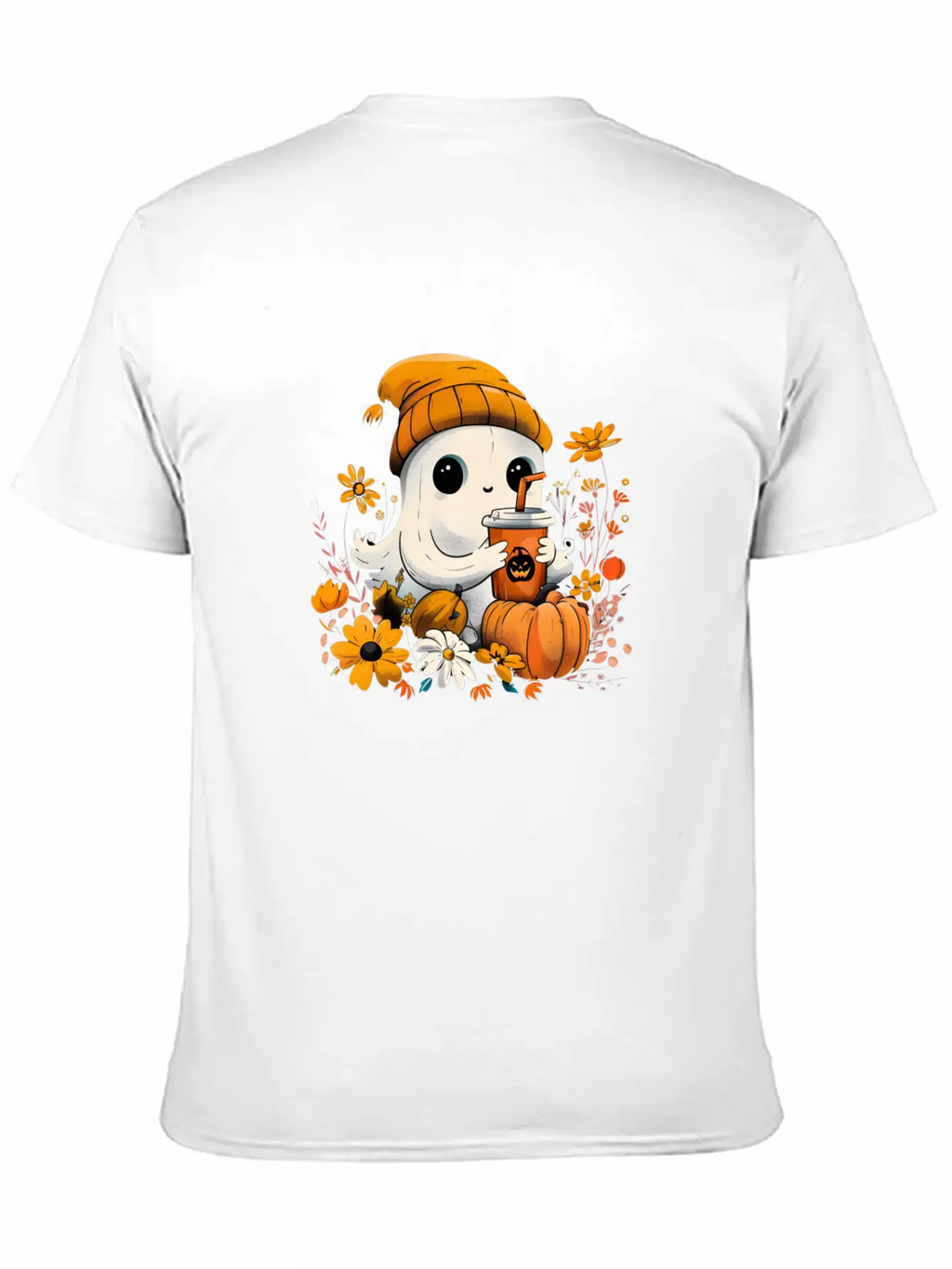 Autumn Ghost Vibes Breathable Soft Cotton T-Shirt – Timeless Casual Look