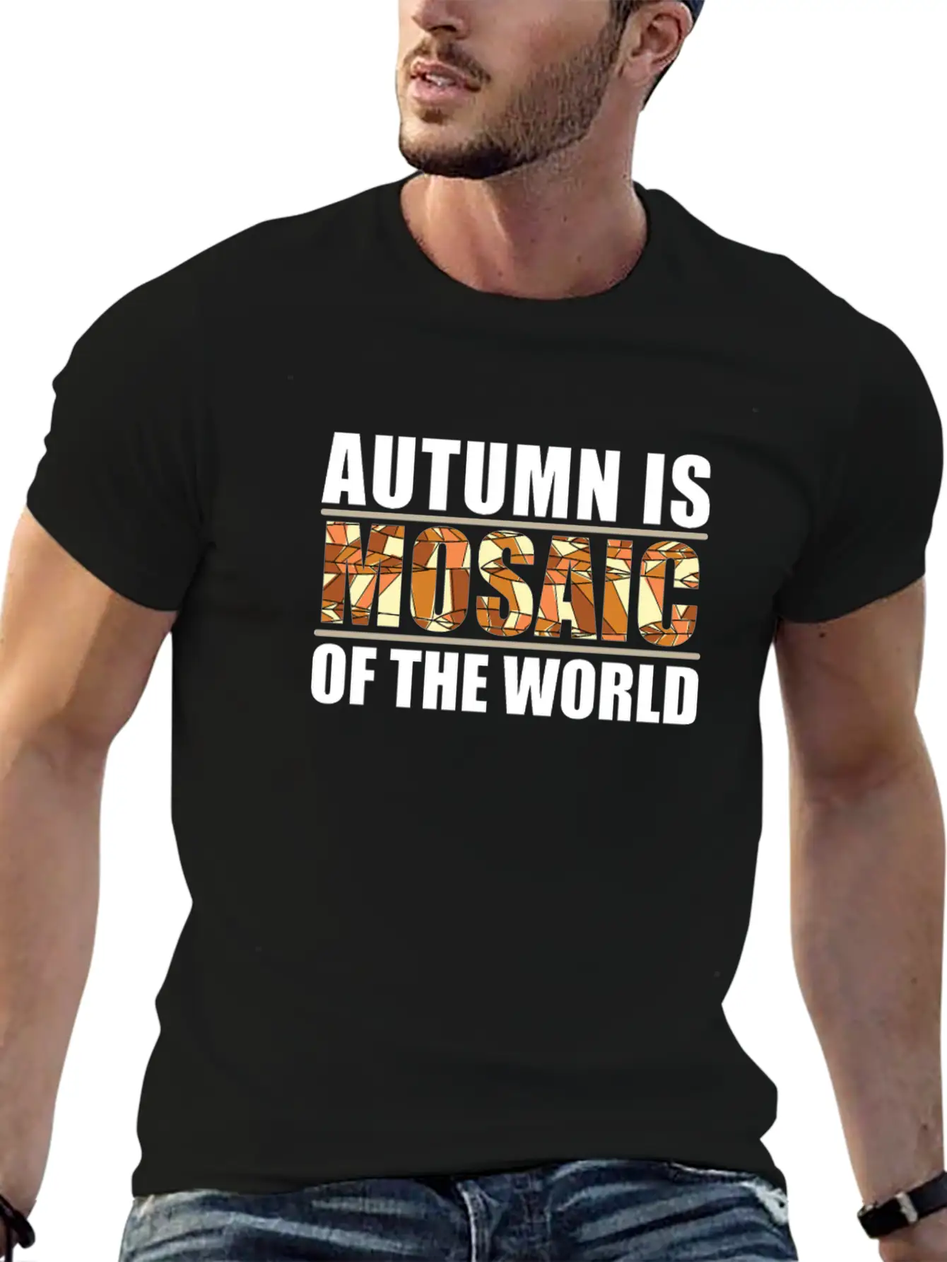 Autumn Is A Mosaic Of The World Casual Graphic T-Shirt – Simple And Comfortable Daily Wear