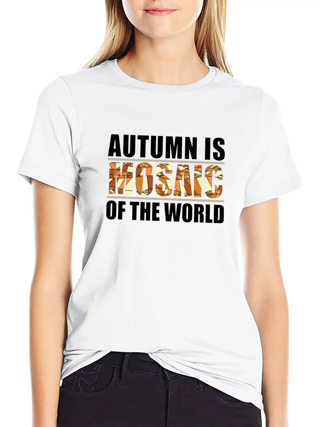 Autumn Is A Mosaic Of The World Casual Graphic T-Shirt – Simple And Comfortable Daily Wear