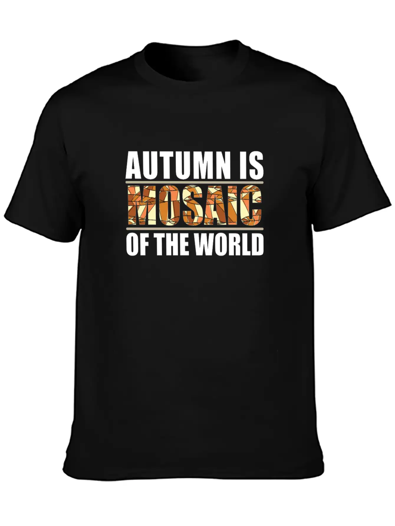 Autumn Is A Mosaic Of The World Casual Graphic T-Shirt – Simple And Comfortable Daily Wear