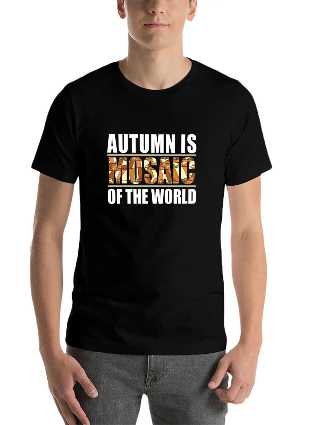 Autumn Is A Mosaic Of The World Casual Graphic T-Shirt – Simple And Comfortable Daily Wear