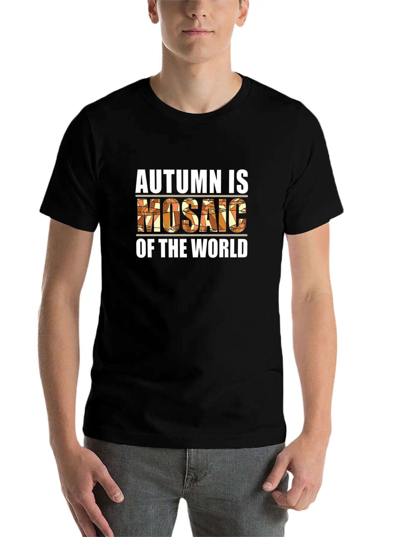 Autumn Is A Mosaic Of The World Casual Graphic T-Shirt – Simple And Comfortable Daily Wear