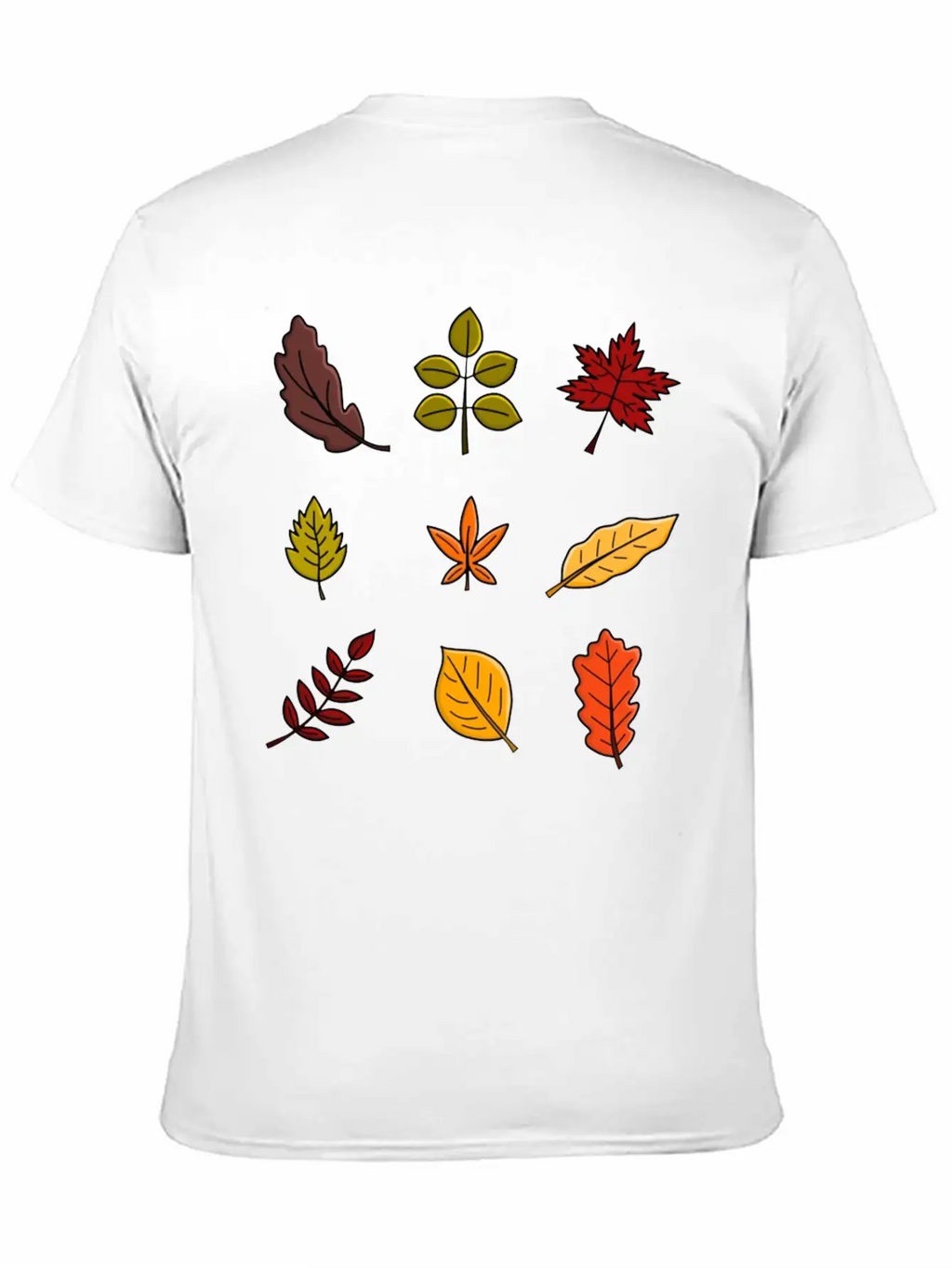 Autumn Leaves Breathable Soft Cotton T-Shirt – Timeless Casual Look